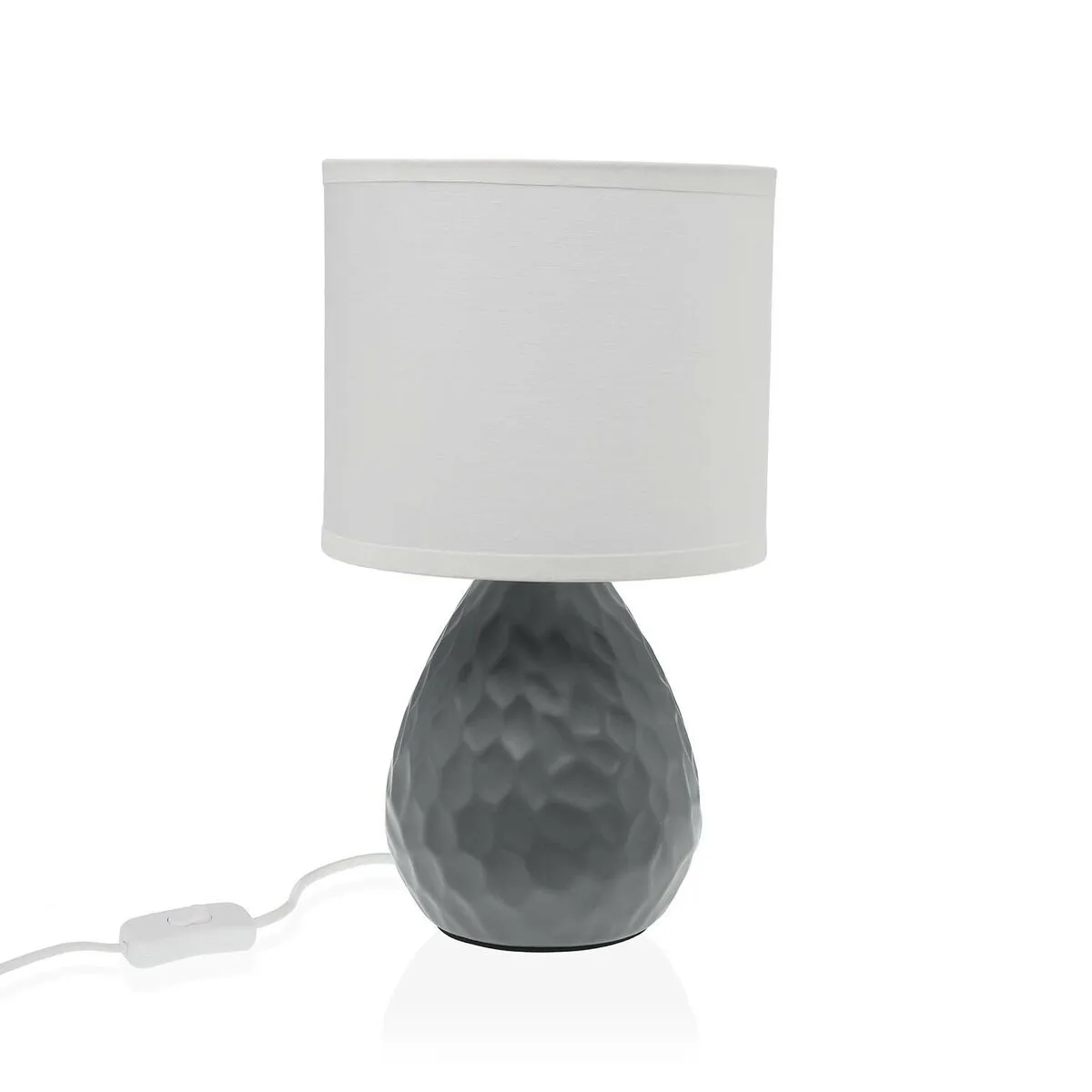 Lampada da tavolo Versa Grigio Bianco Ceramica 40 W 15,5 x 27,5 cm