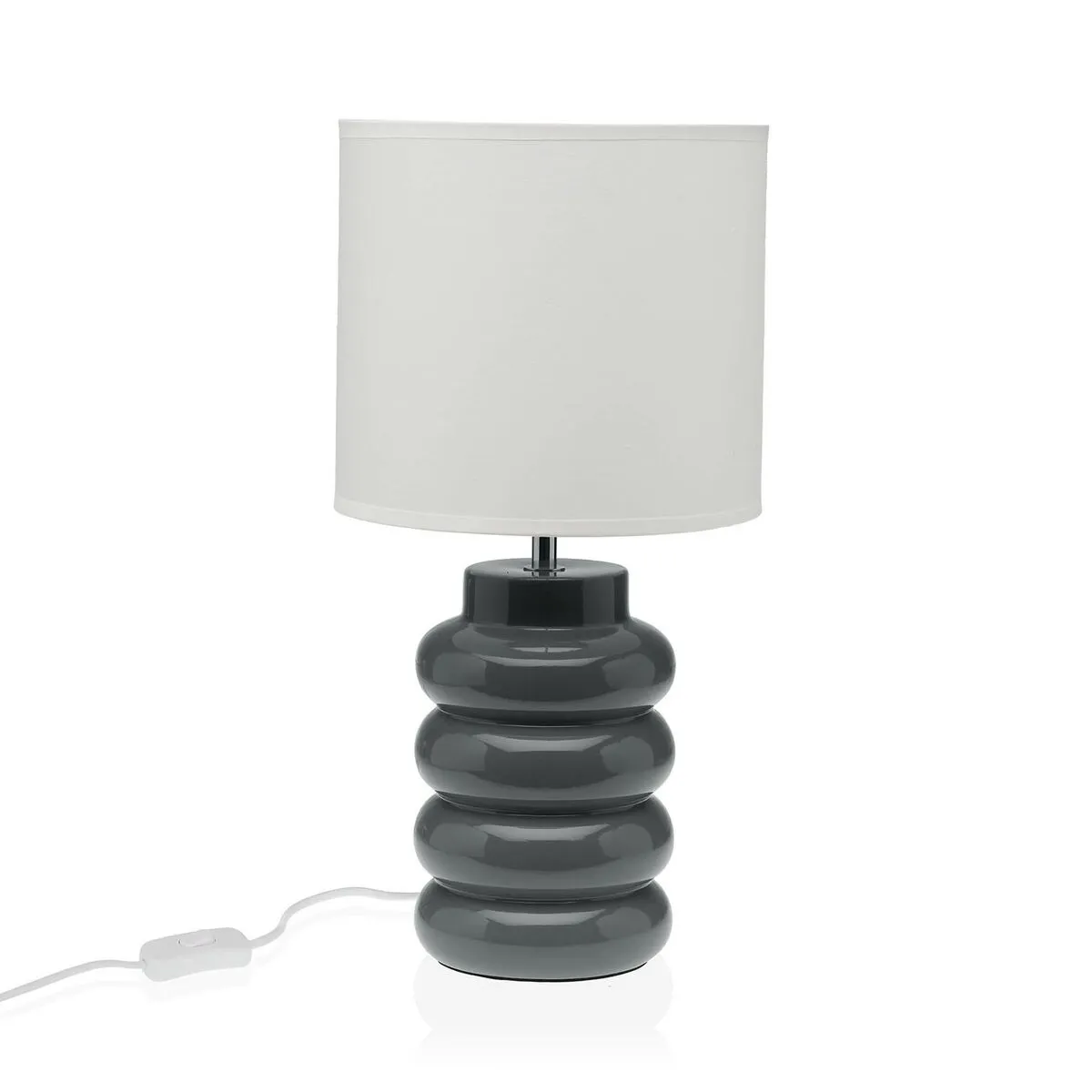 Lampada da tavolo Versa Grigio Ceramica 60 W 20 x 40 cm