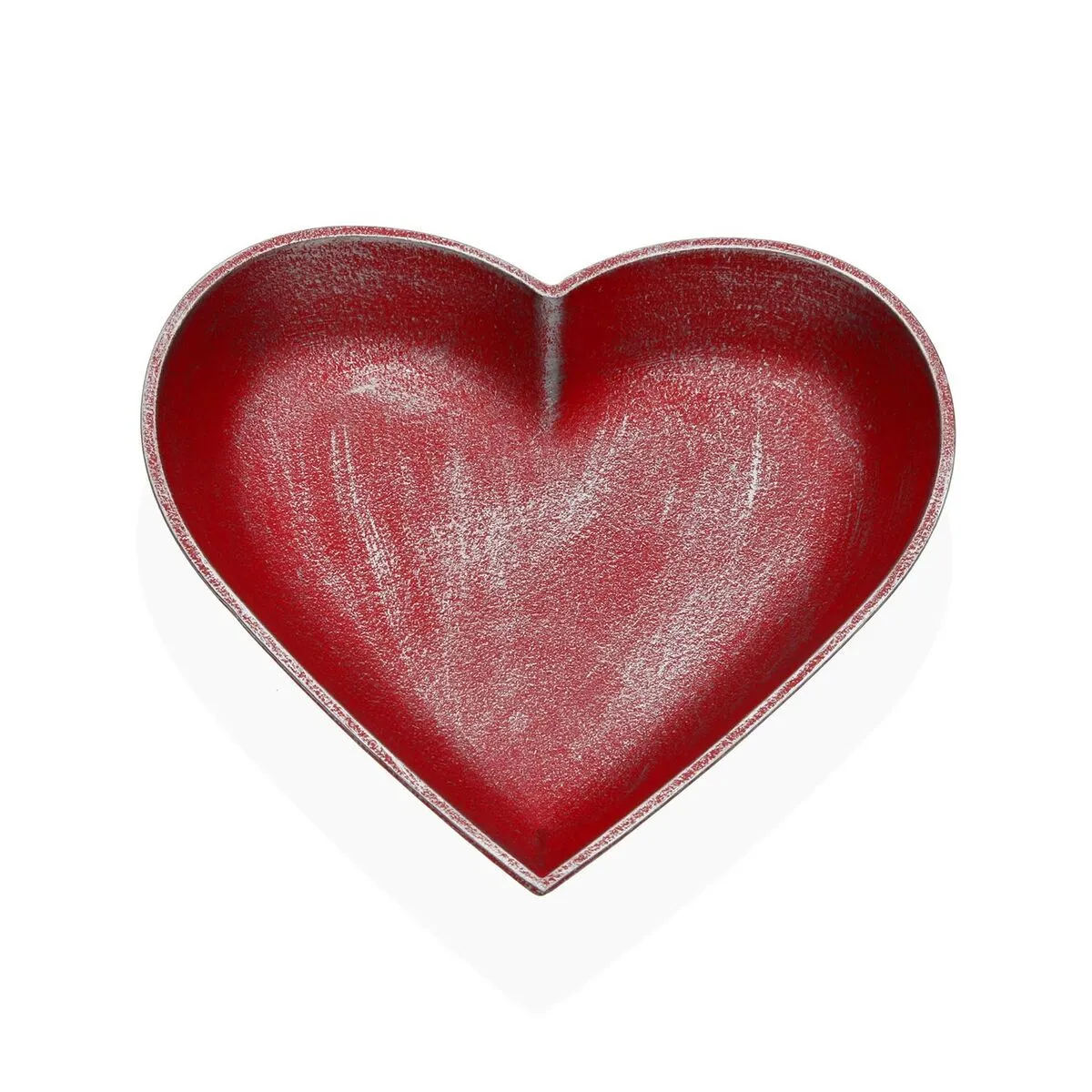 Statua Decorativa Versa Rosso Cuore 25 x 25 x 3,5 cm