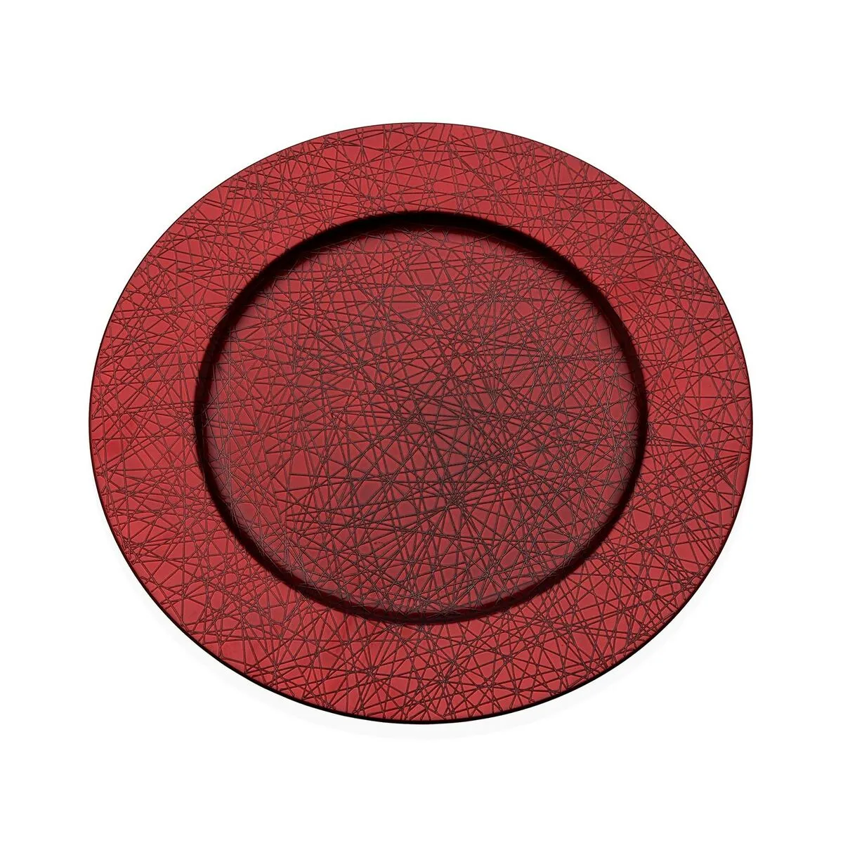 Sotto Piatto Versa Rosso polipropilene 33 x 33 cm