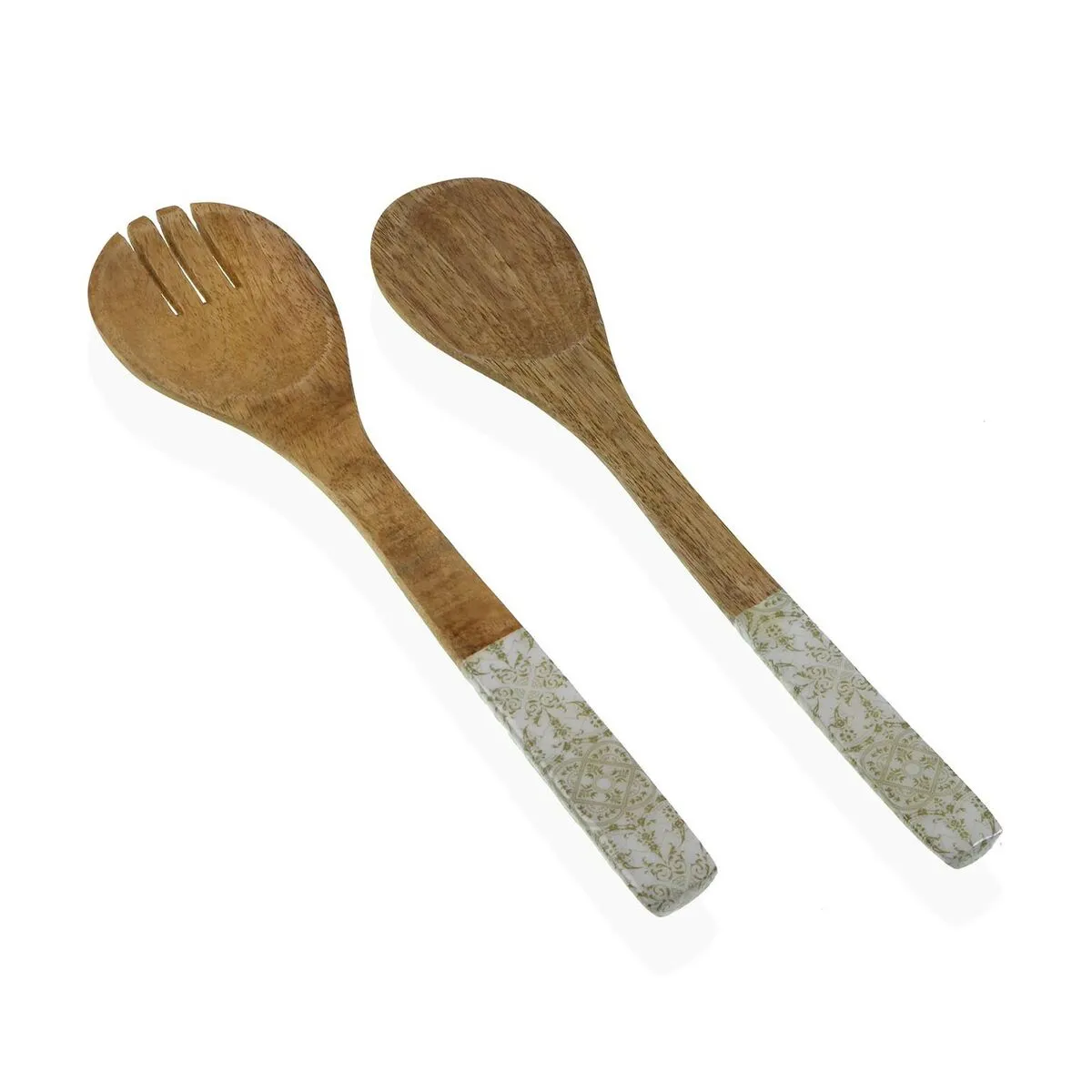 Set di Utensili da Cucina Versa Bambù Porcellana Legno di mango