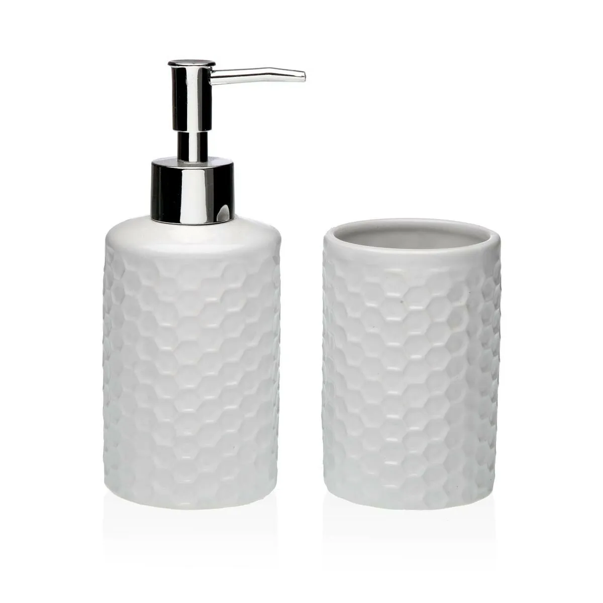 Set da Bagno Versa Bianco Dolomite 6,8 x 17 x 6,8 cm