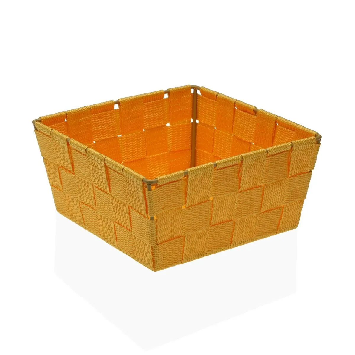 Cestino Versa Flandes Giallo Tessile 19 x 9 x 19 cm