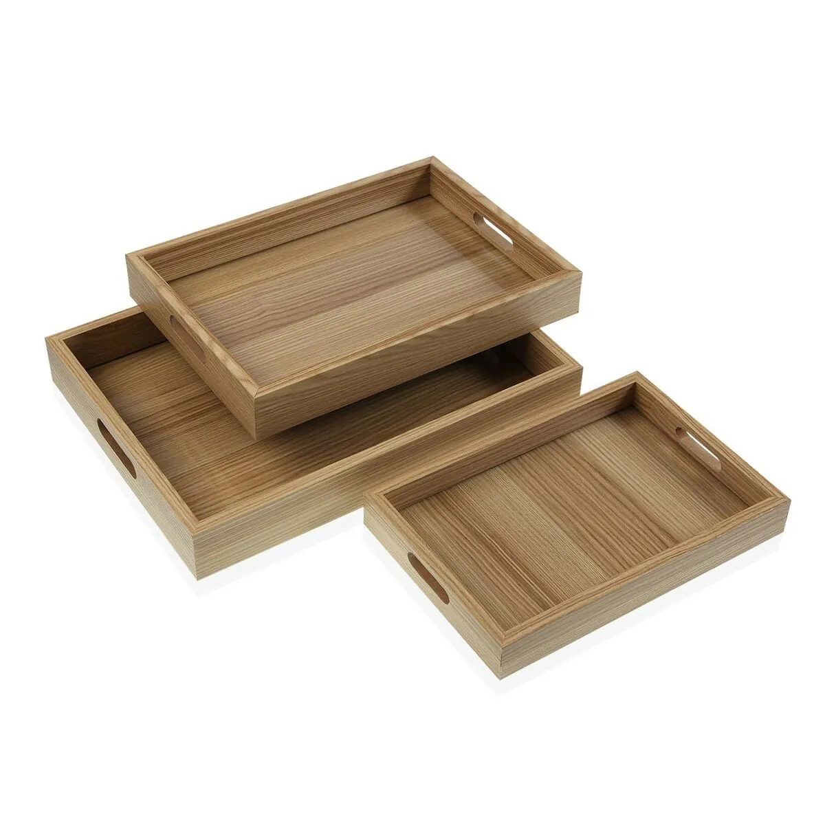 Set di Vassoi Versa Legno MDF 30 x 5,5 x 40 cm (3 Pezzi)