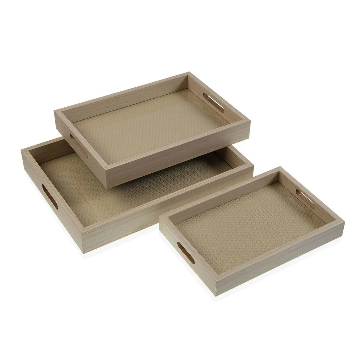 Set di Vassoi Versa Legno MDF 30 x 5,5 x 40 cm (3 Pezzi)