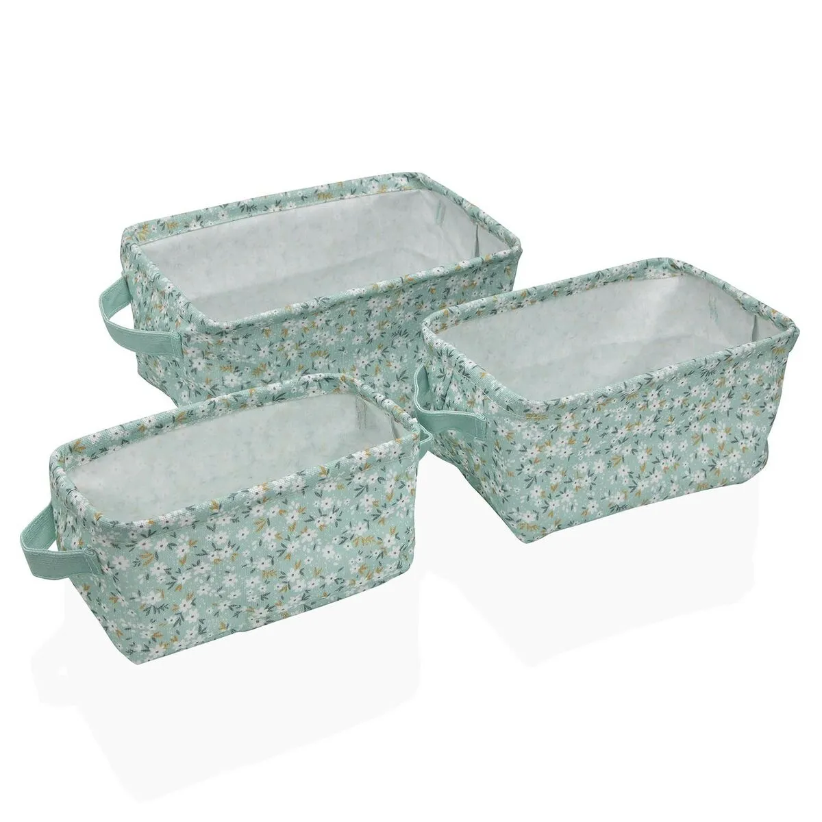 Set di Cestini Versa Bellis Tessile 18 x 14 x 28 cm 28 x 18 x 14 cm