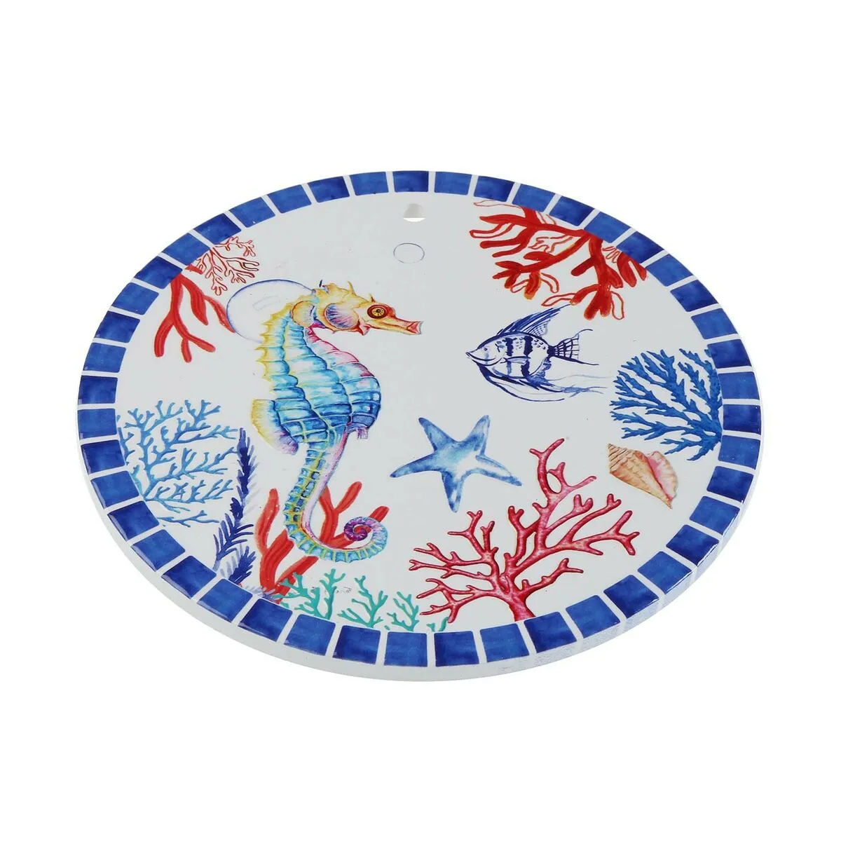 Sottopentola Versa Cavaliere del Mare Sughero Ceramica 20 x 20 cm