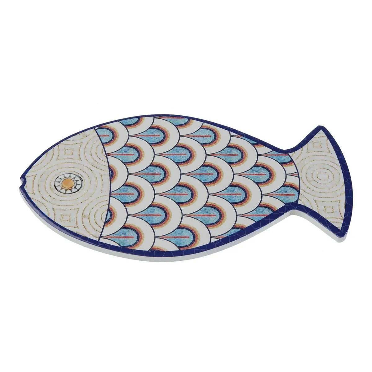 Sottopentola Versa Pesce Sughero Ceramica 25 x 15 cm