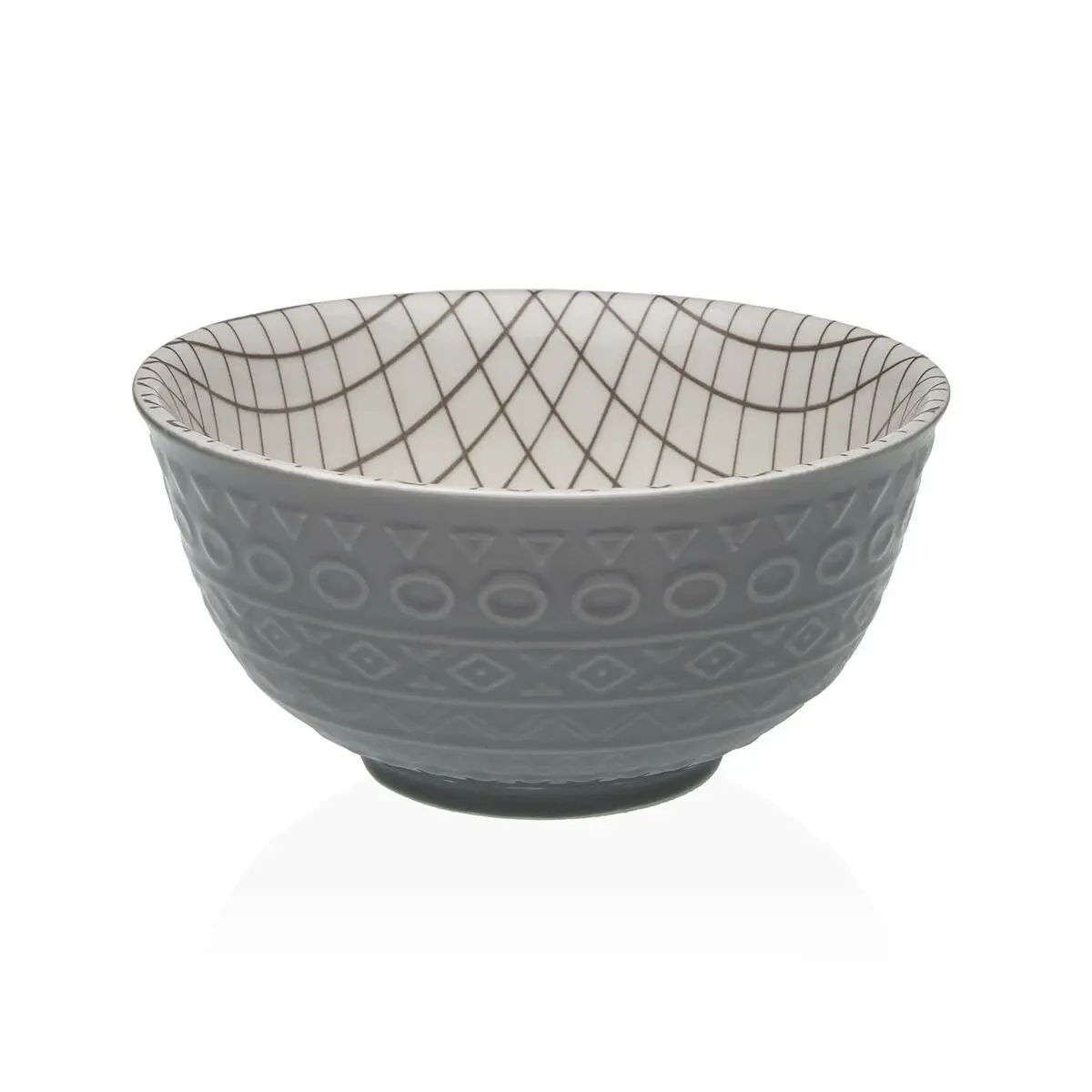 Ciotola per Aperitivi Versa Grigio Ceramica Porcellana 16 x 7,7 x 16 cm