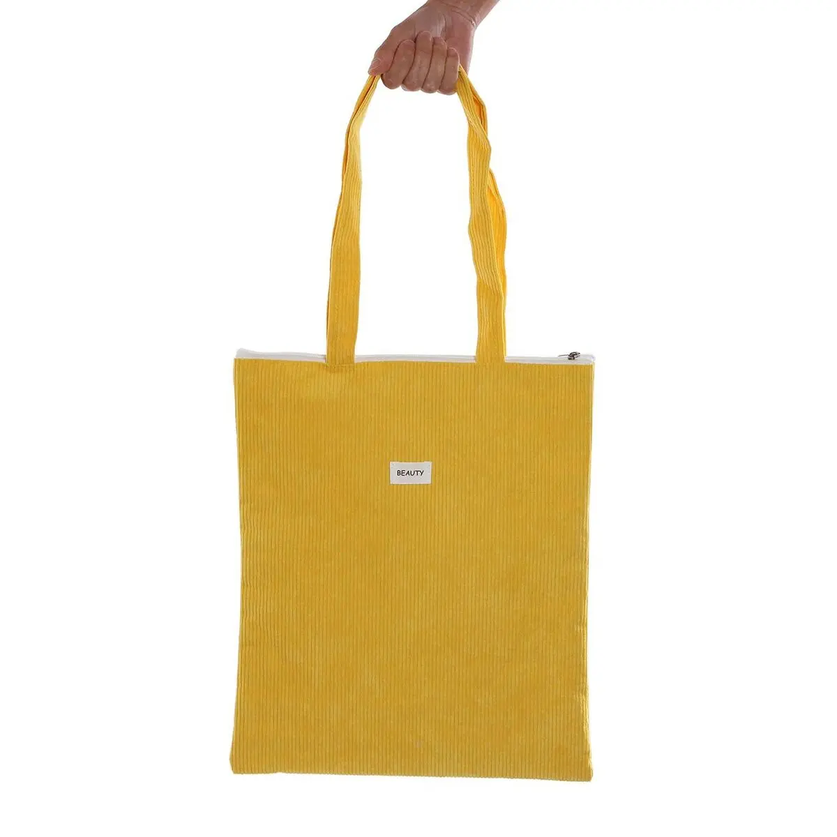 Shopping Bag Versa Corduroy Giallo 40 x 33 cm