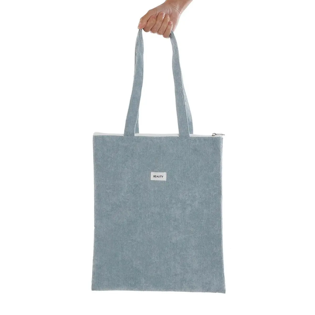 Shopping Bag Versa Corduroy Azzurro 40 x 33 cm