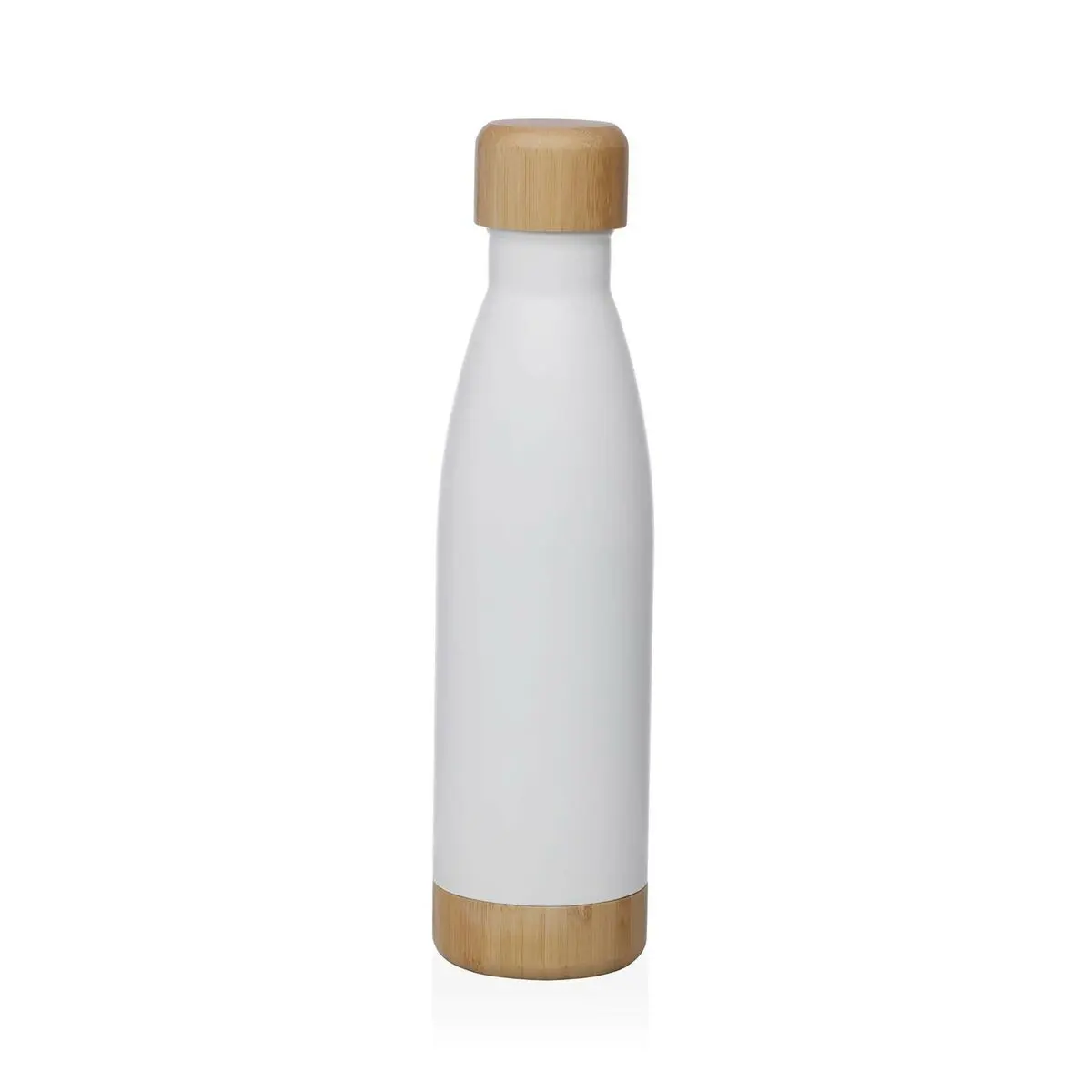 Bottiglia d'acqua Versa Bianco Acciaio 500 ml 7 x 27 x 7 cm