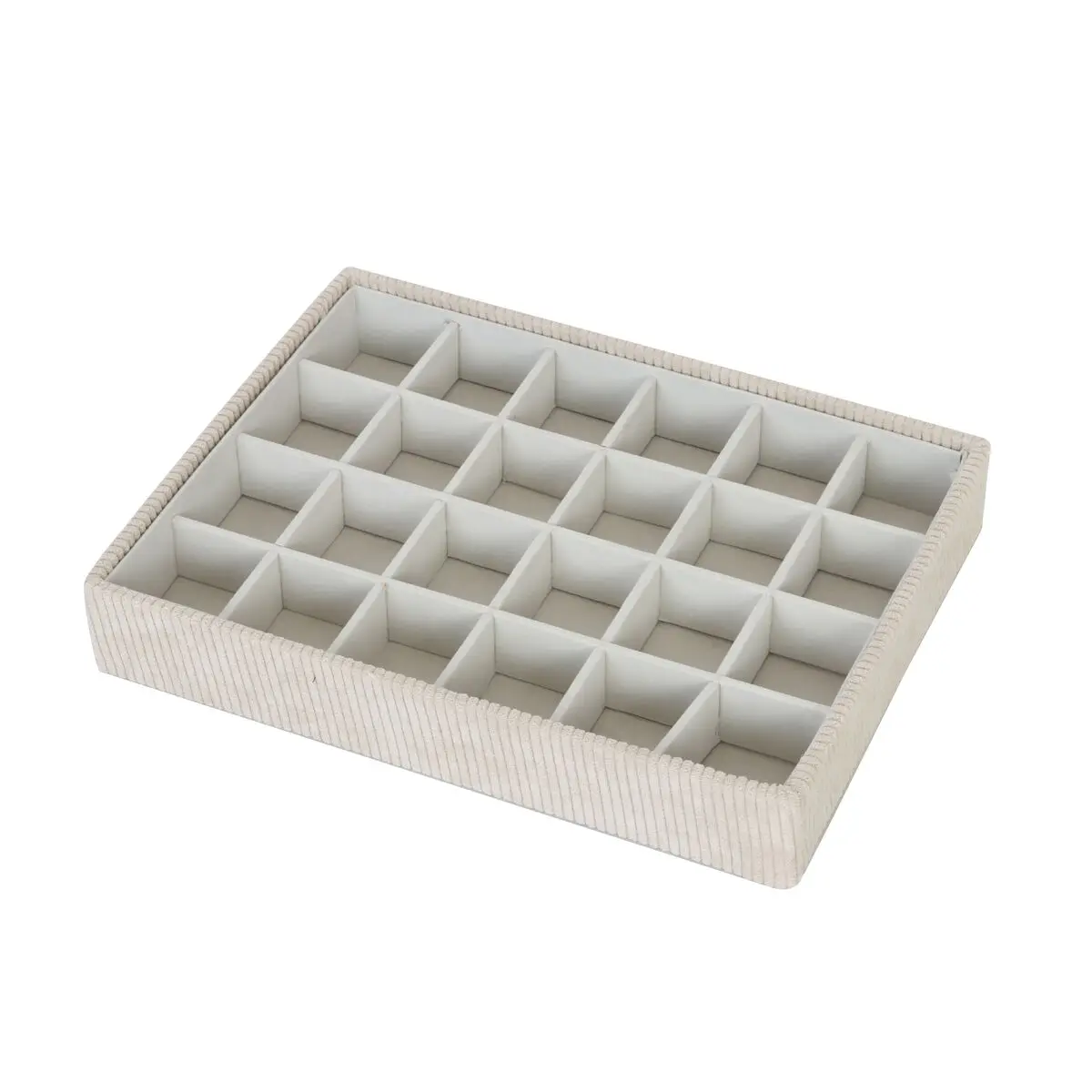 Scatola-Portagioie Versa Beige Poliestere Cartone 19 x 4 x 25 cm