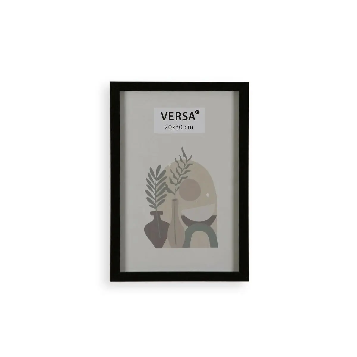 Portafoto Versa Nero Legno MDF Vintage 1,2 x 32 x 22 cm