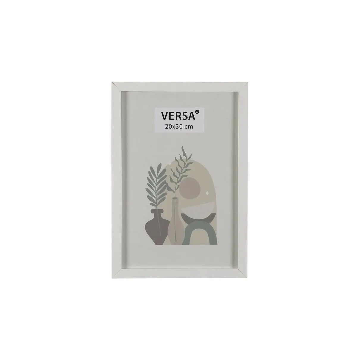 Portafoto Versa Bianco Legno MDF Vintage 1,2 x 32 x 22 cm