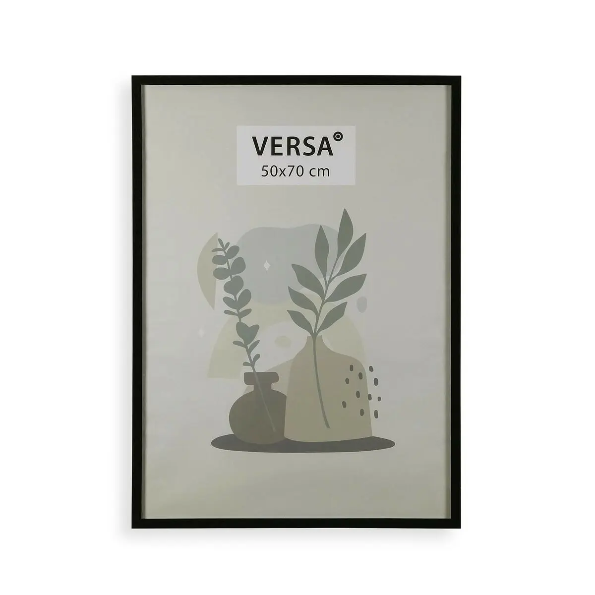 Portafoto Versa Nero Legno MDF Vintage 1,2 x 72 x 52 cm