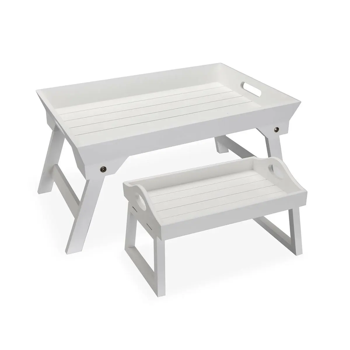 Set di Vassoi Versa Bianco Legno MDF 32 x 24 x 48 cm