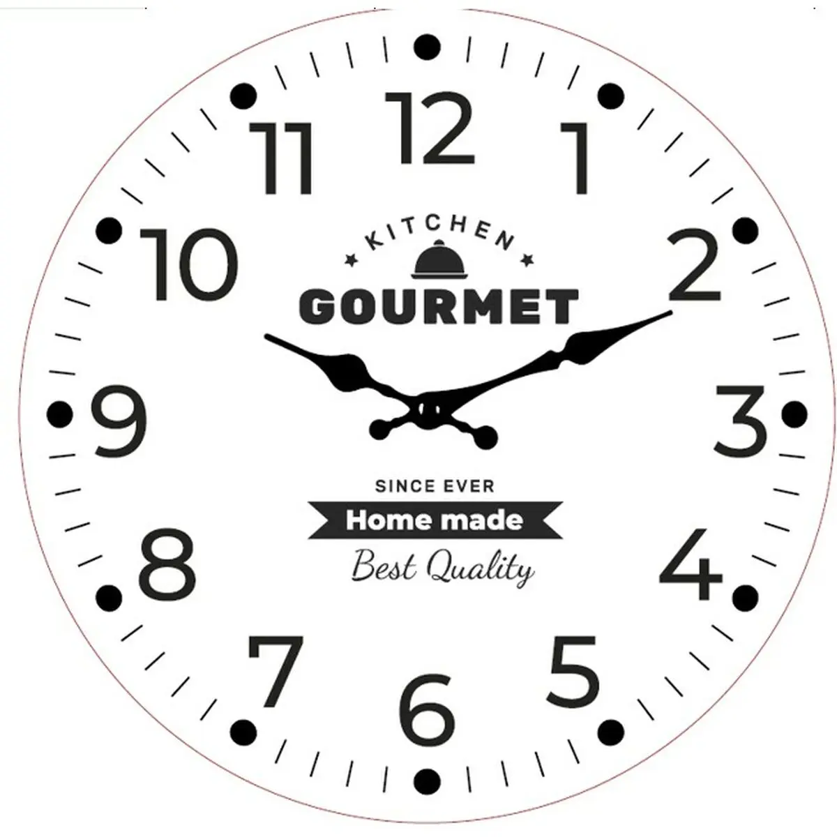 Orologio da Parete Versa Gourmet Legno 4 x 30 x 30 cm