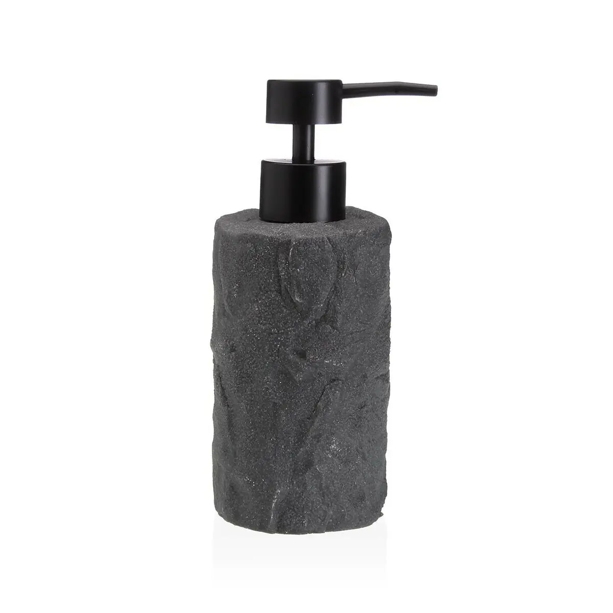 Dispenser di Sapone Versa Grigio Resina Plastica Roccia 7,5 x 17,5 x 7,5 cm