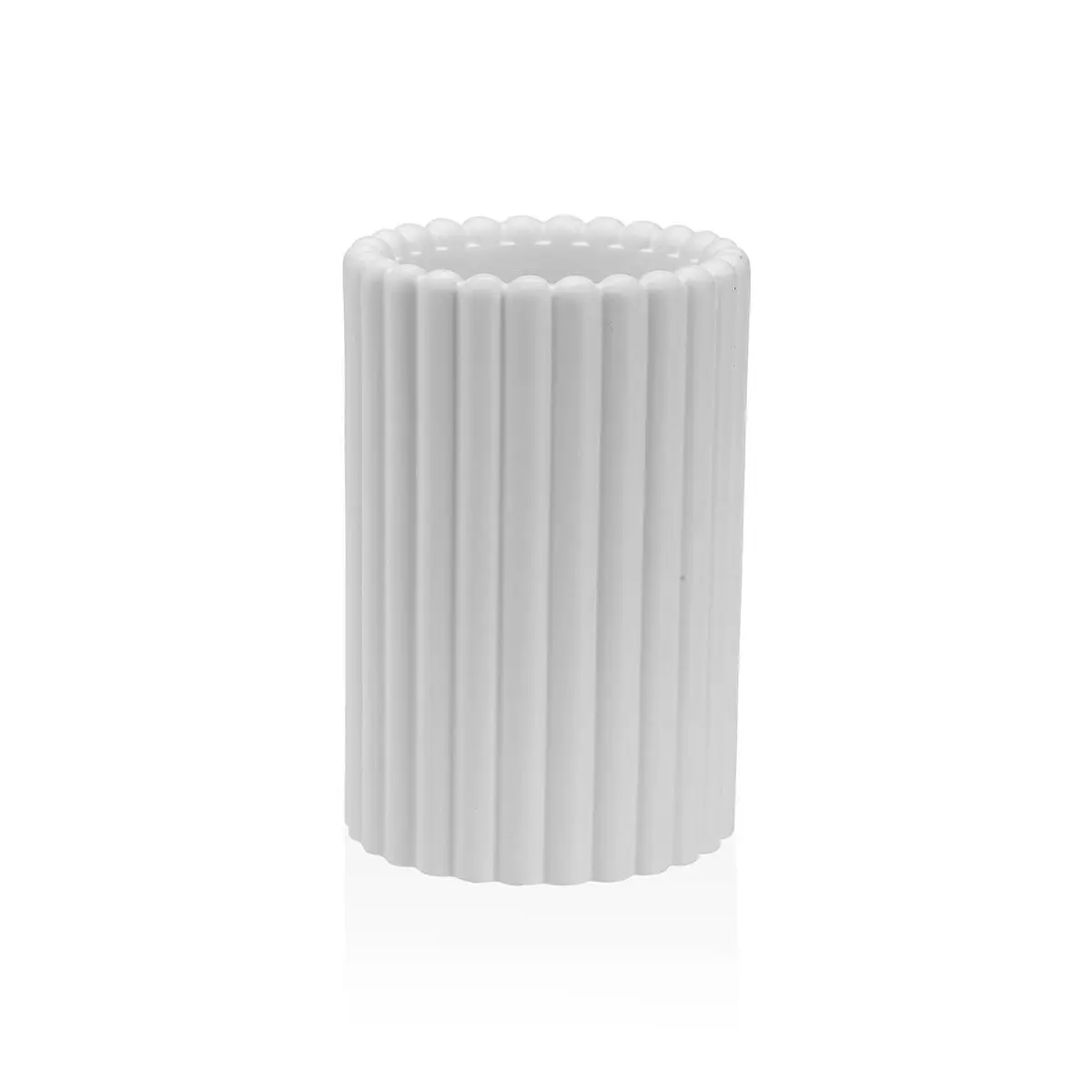 Portaspazzolini da Denti Versa Bianco Resina 7 x 10,5 x 7 cm