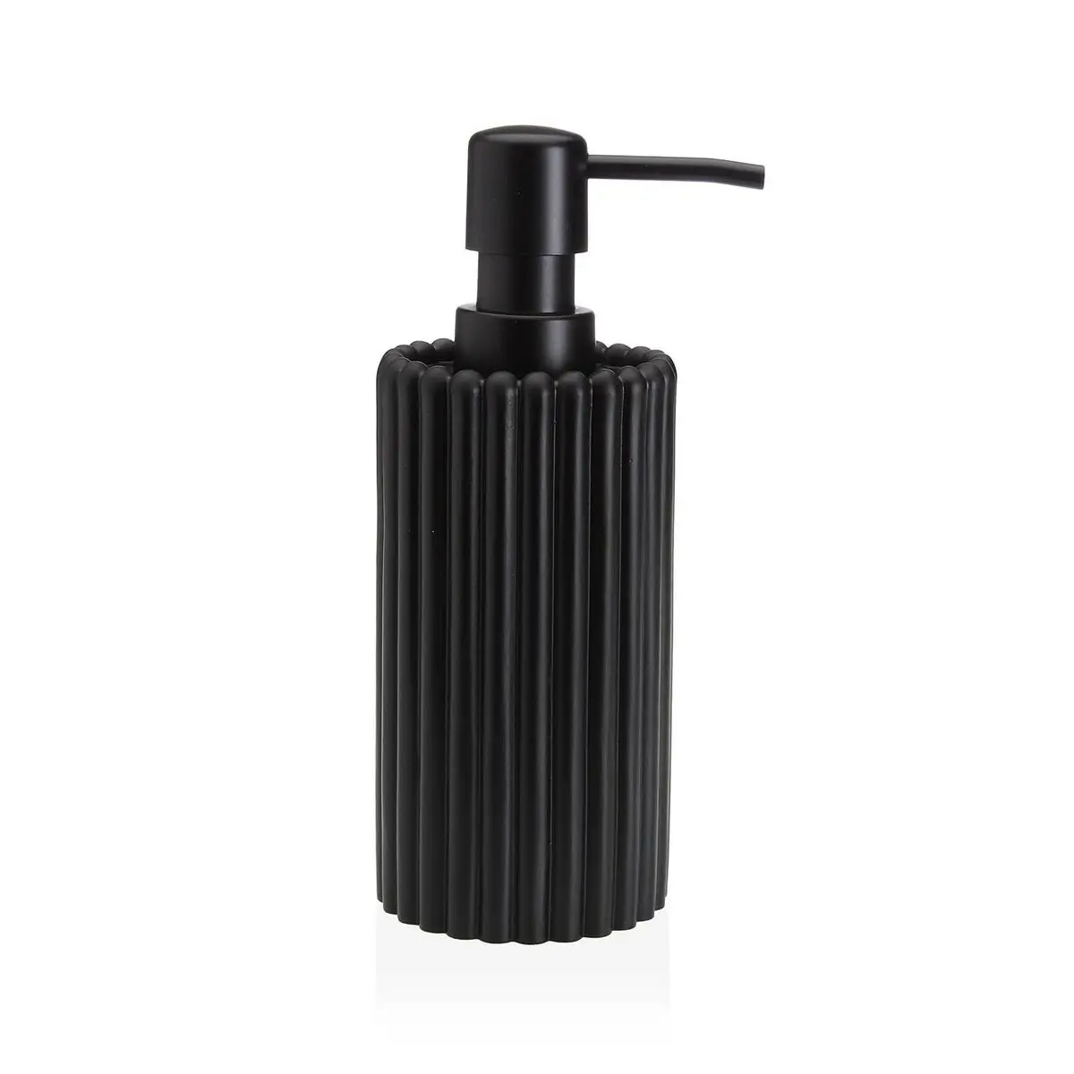 Dispenser di Sapone Versa Nero Resina Plastica 7 x 17,5 x 7 cm