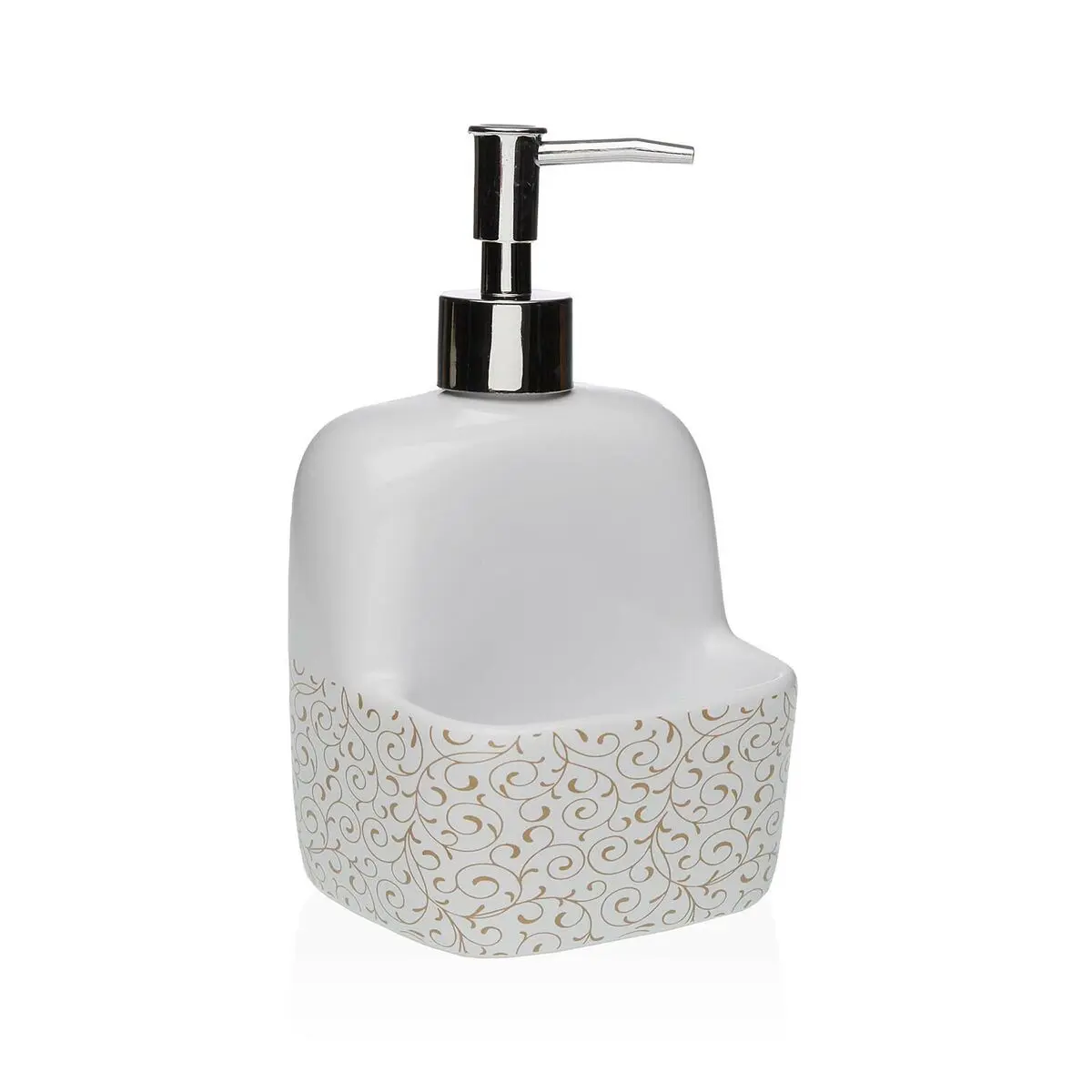 Dispenser di Sapone Versa Serpentine Ceramica 9,4 x 17,8 x 10,5 cm