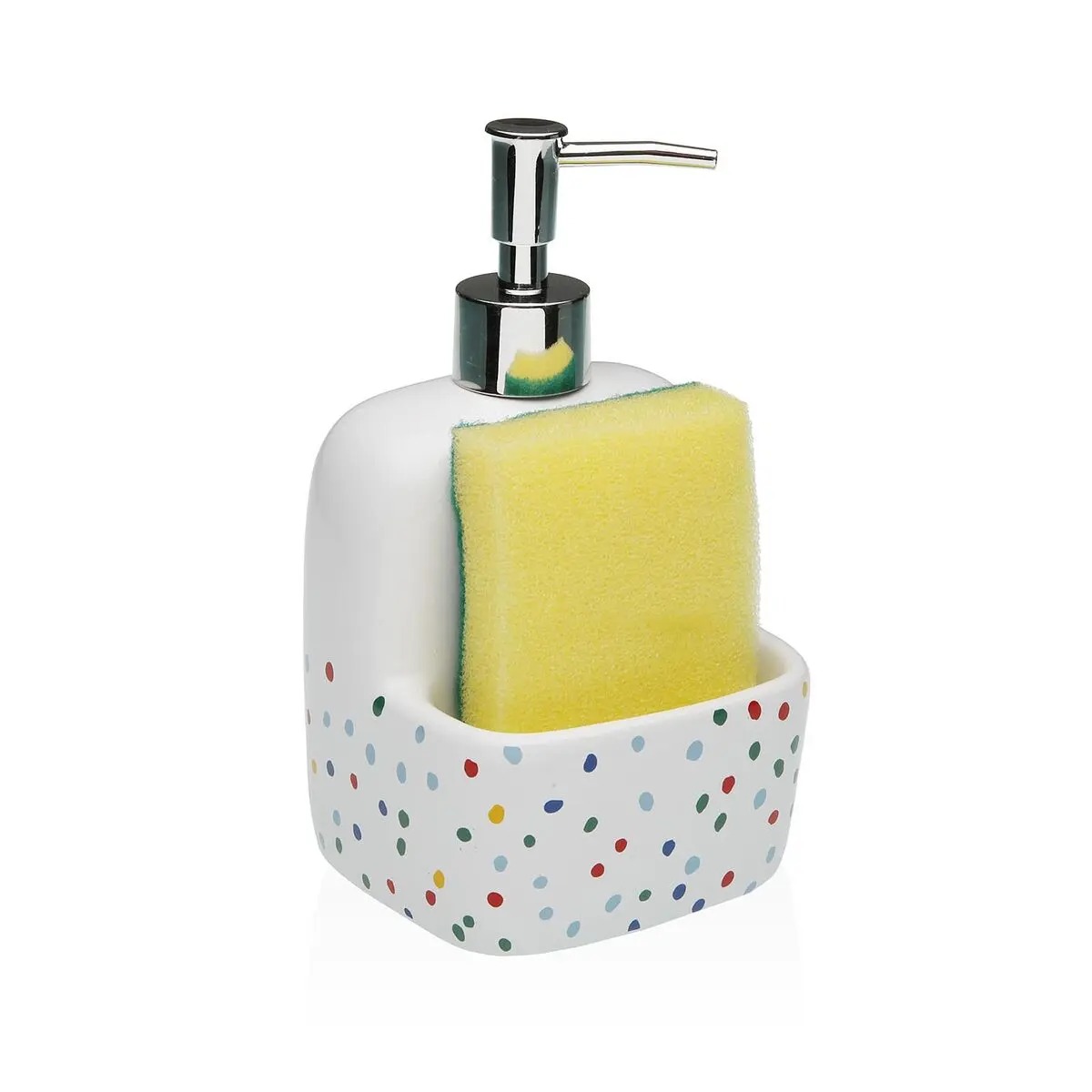 Dispenser di Sapone Versa DOTTY Ceramica 9,4 x 17,8 x 10,5 cm