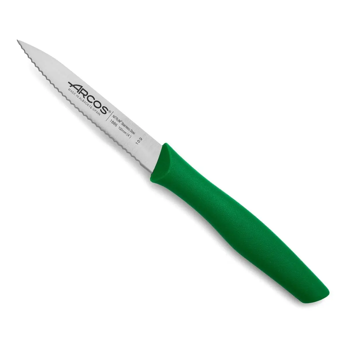 Coltello Spelucchino Arcos Nova Verde Acciaio inossidabile polipropilene 10 cm