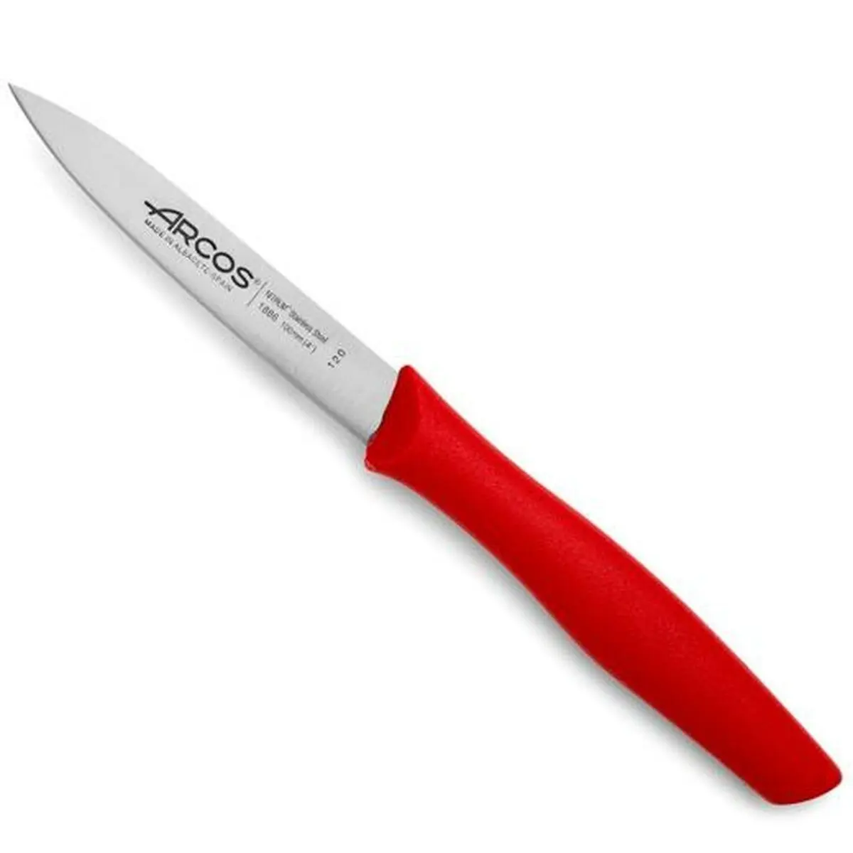 Coltello Spelucchino Arcos Nova Rosso Acciaio inossidabile polipropilene 10 cm