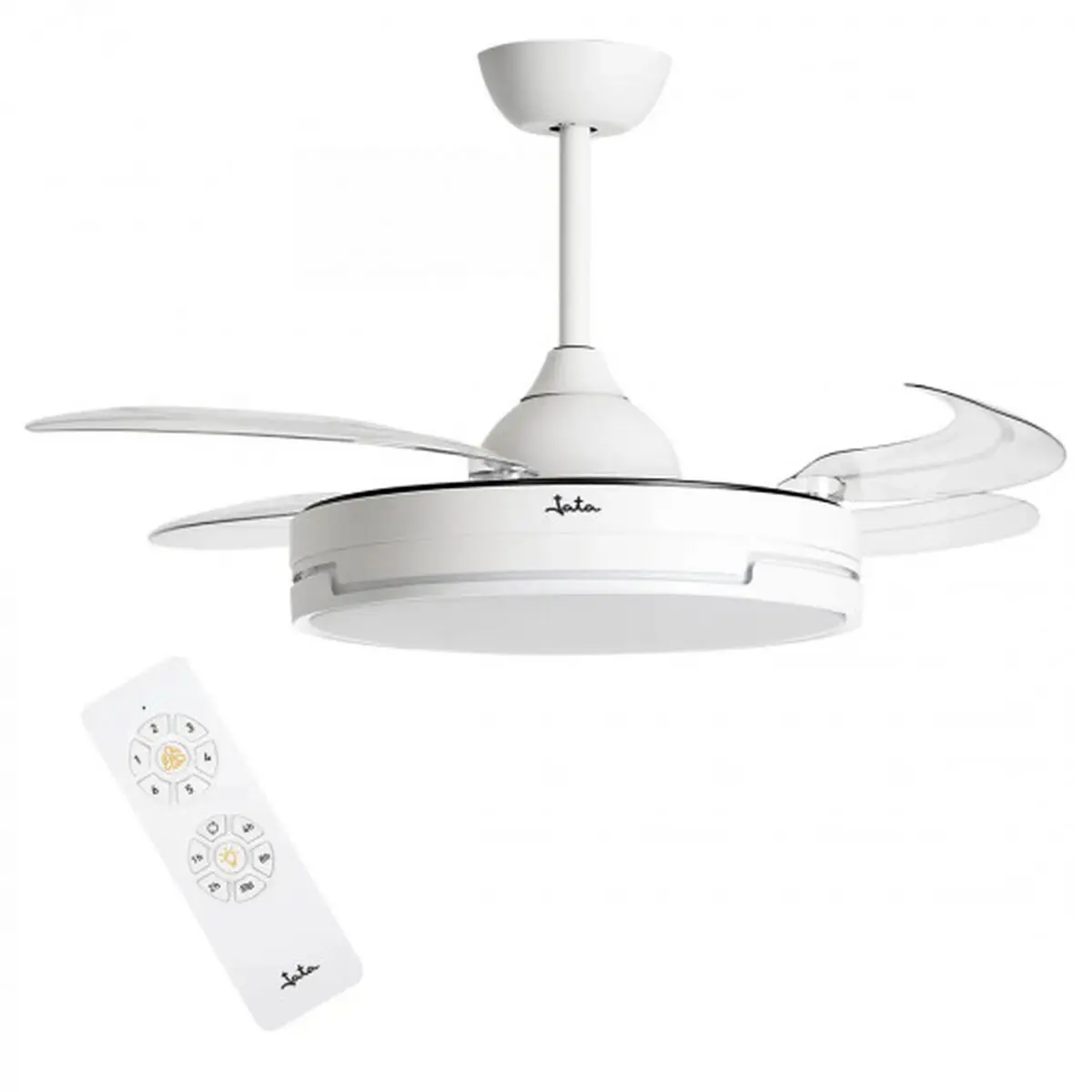 Ventilatore da Soffitto JATA JVTE4240 Bianco 42 W Ø 104 cm