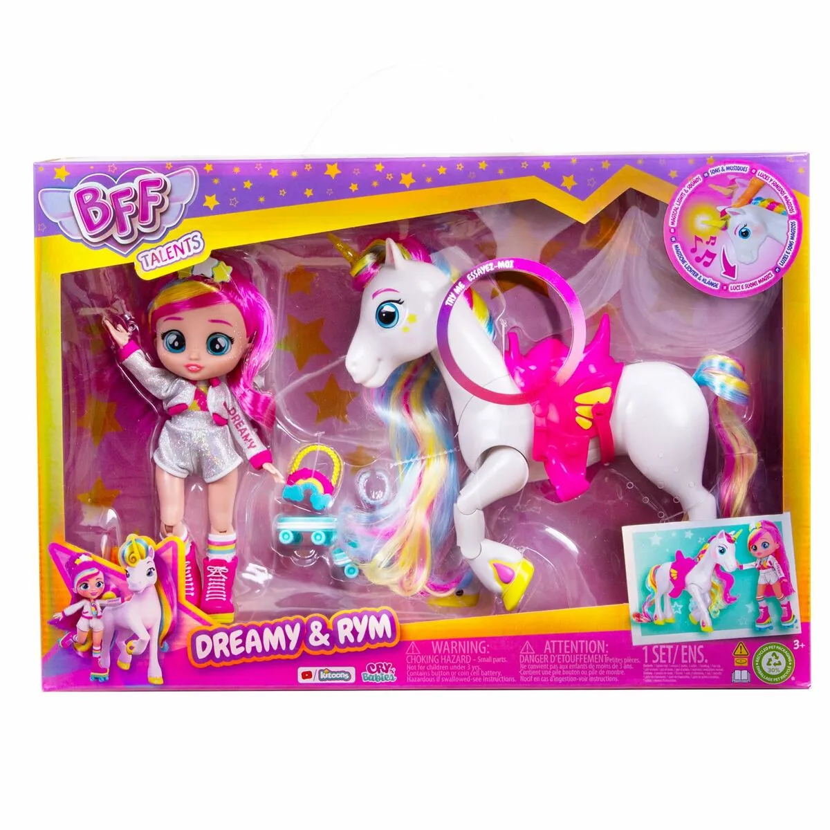 Bambola IMC Toys Dreamy & Rym Unicorno 23,7 x 21,7 x 11 cm