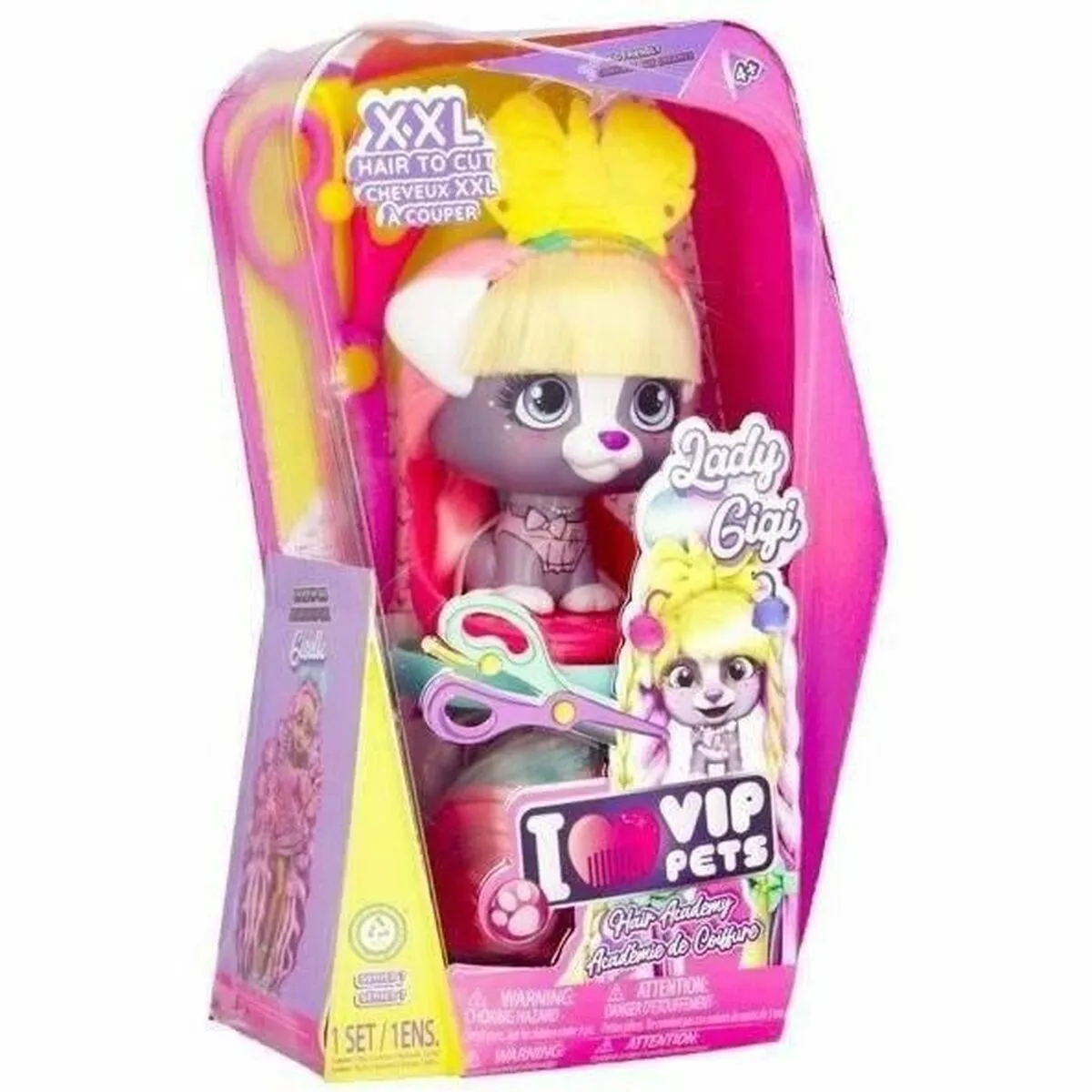 Bambola IMC Toys VIP PETS Hair Academy - Lady Gigi