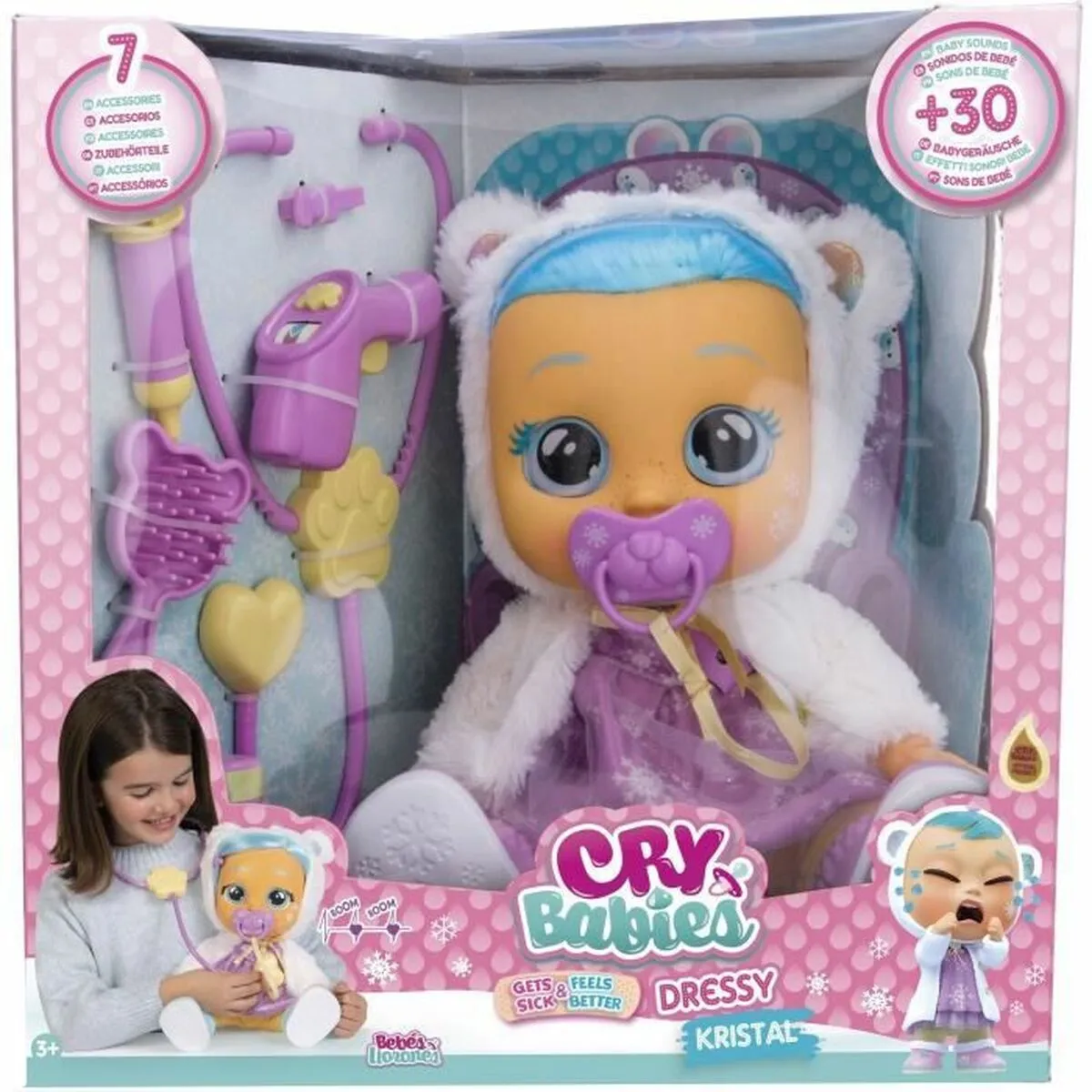 Bambolotto Bebè con Accessori IMC Toys Cry Babies