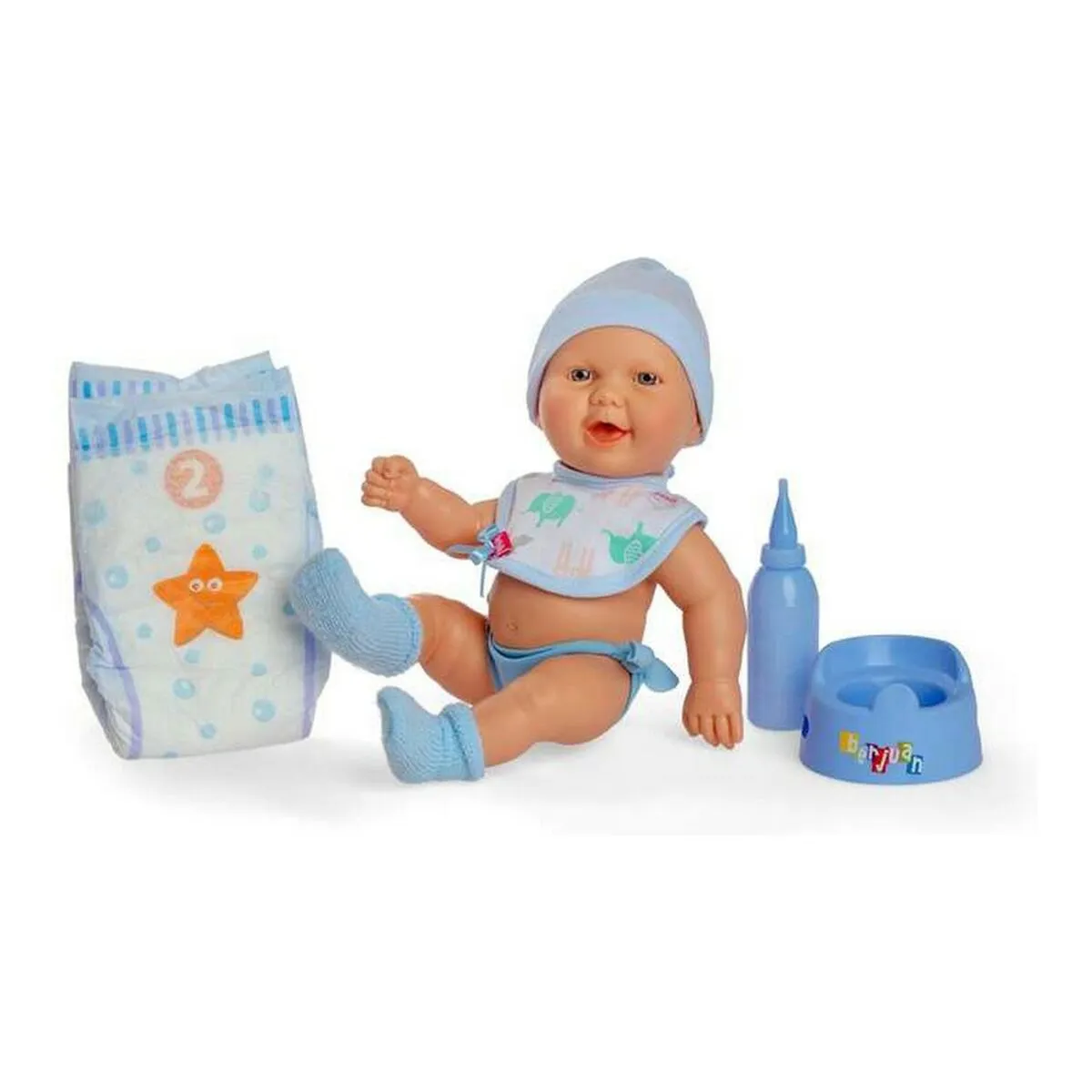 Baby doll Berjuan Azzurro Accessori (30 cm)