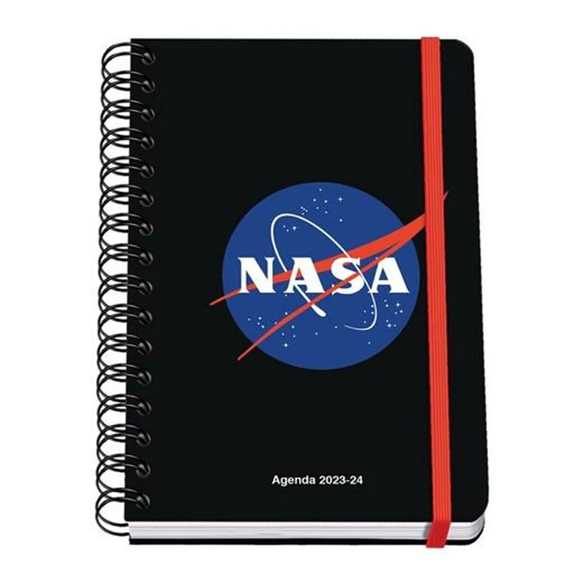 Agenda DOHE Nasa Logo 2023-2024 Nero A5 15 x 21 cm