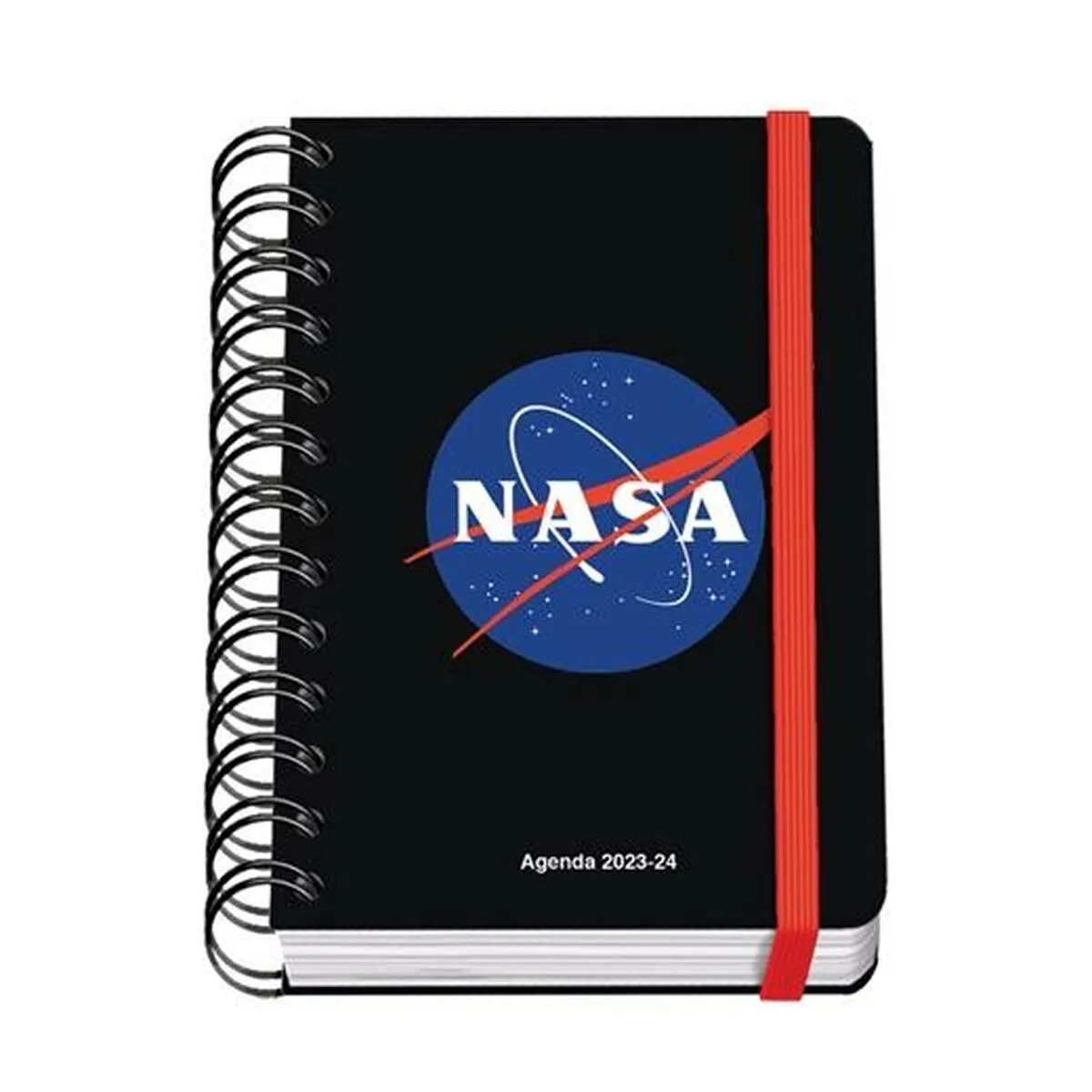 Agenda DOHE Nasa Logo 2023-2024 Nero A6 12 x 17 cm