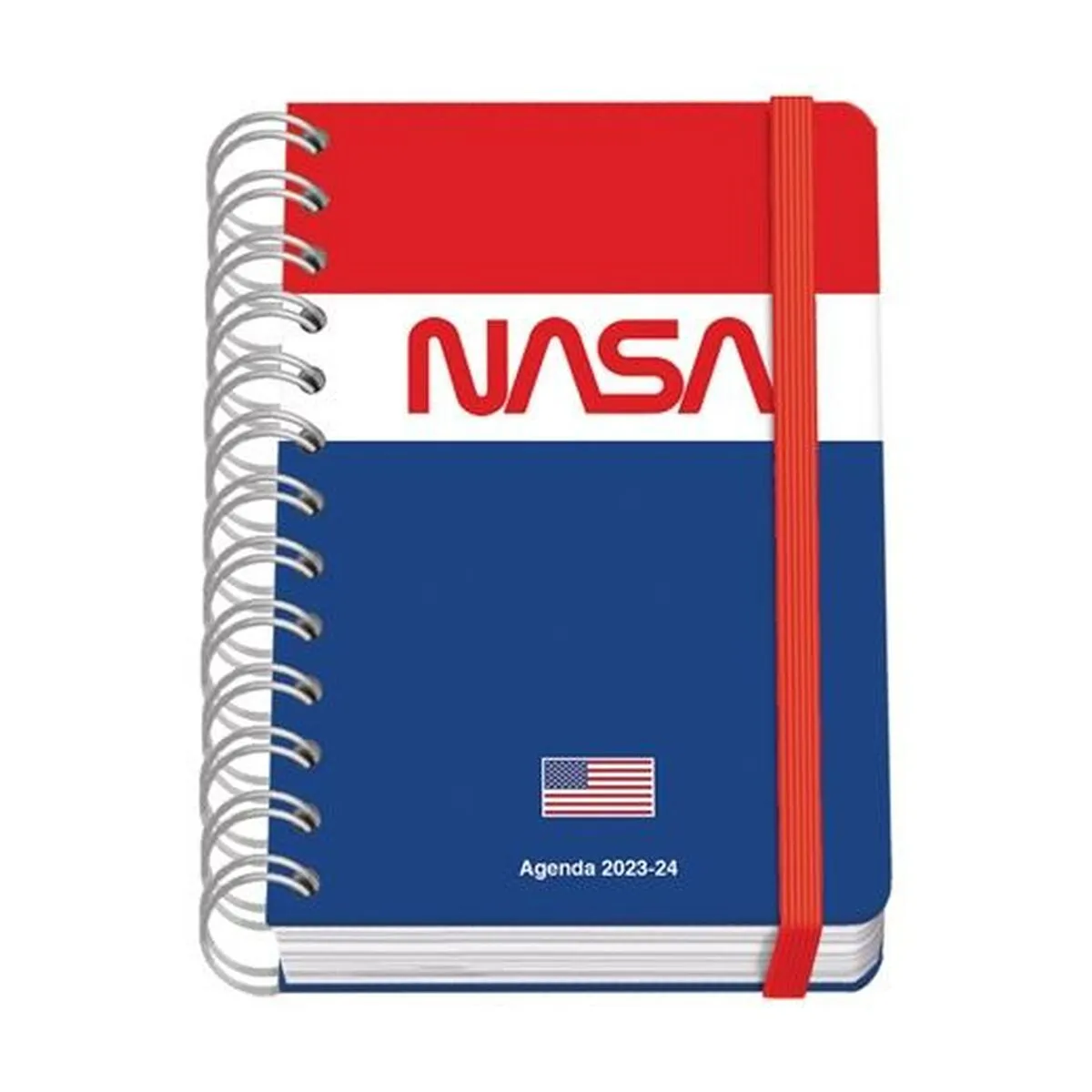 Agenda DOHE Nasa Flag 2023-2024 Multicolore A6 12 x 17 cm