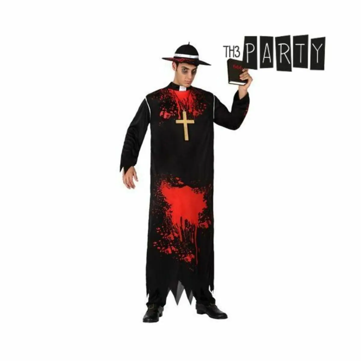 Costume per Adulti Th3 Party Nero Multicolore Assassino (3 Pezzi)