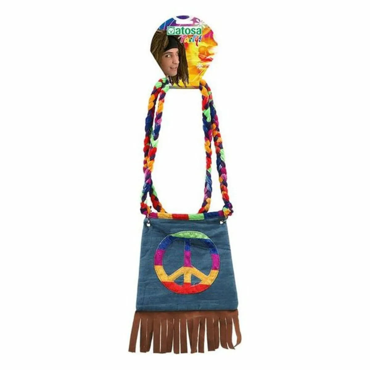 Borsa Hippie 27946 (19 x 18 cm) Multicolore