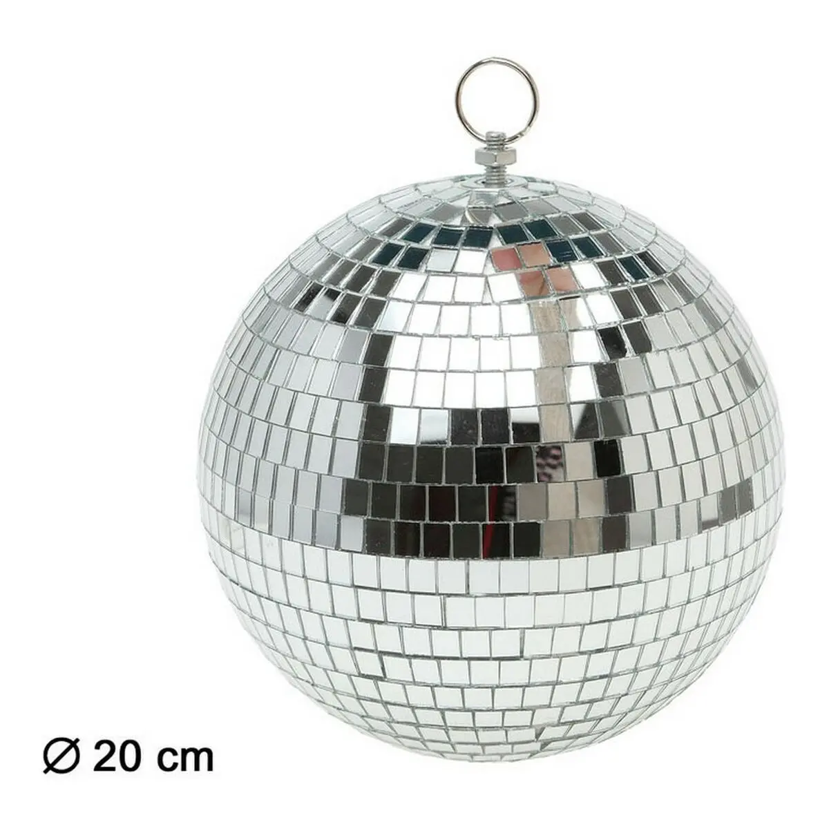 Palla da Discoteca G. ACC. DECORACION 20 CM Shine Inline Argentato anos 70 (20 cm)