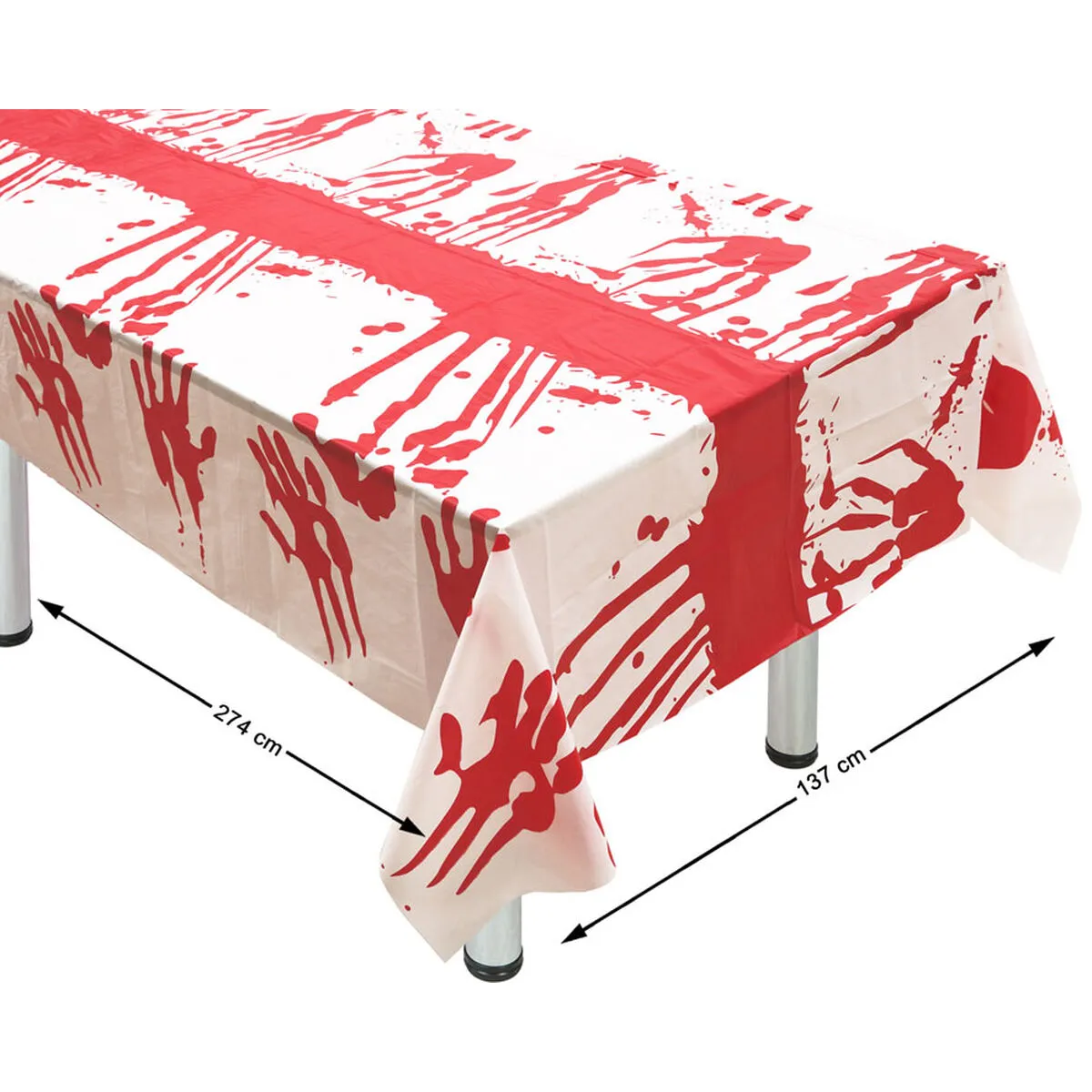 Tovaglia Halloween Rosso 274 x 137 cm