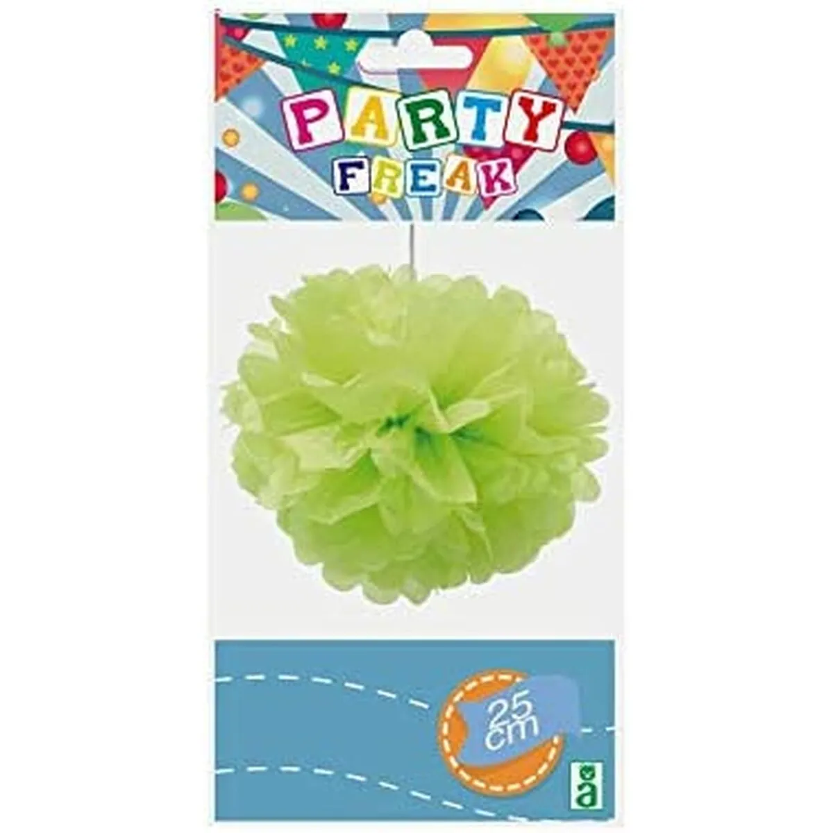 Pompon Fiore Ø 25 cm 1 Unità Verde