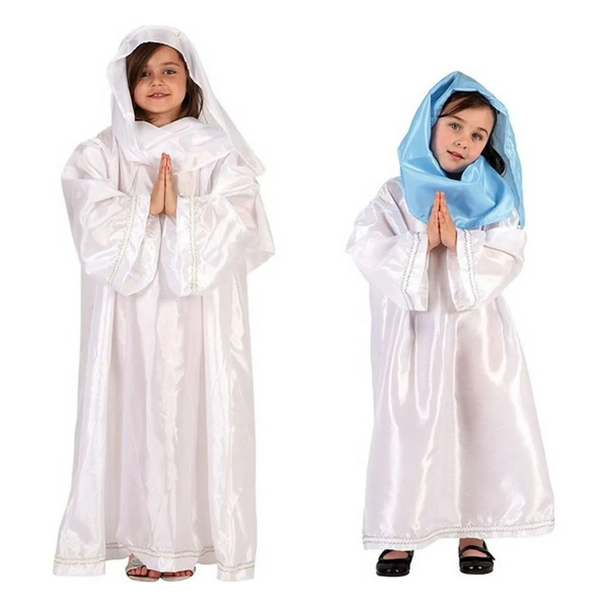 Costume per Bambini DISFRAZ VIRGEN 2 ST. 10-12 Madonna 10-12 Anni Bianco (10-12 Months)