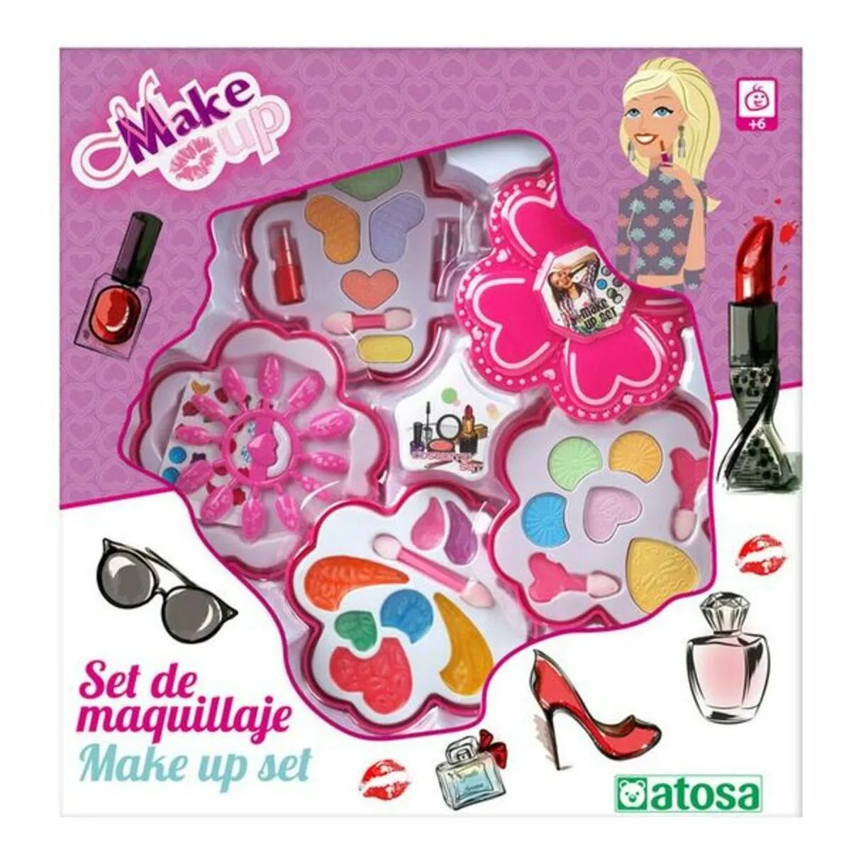 Set di Trucchi per Bambini Fiore Rosa