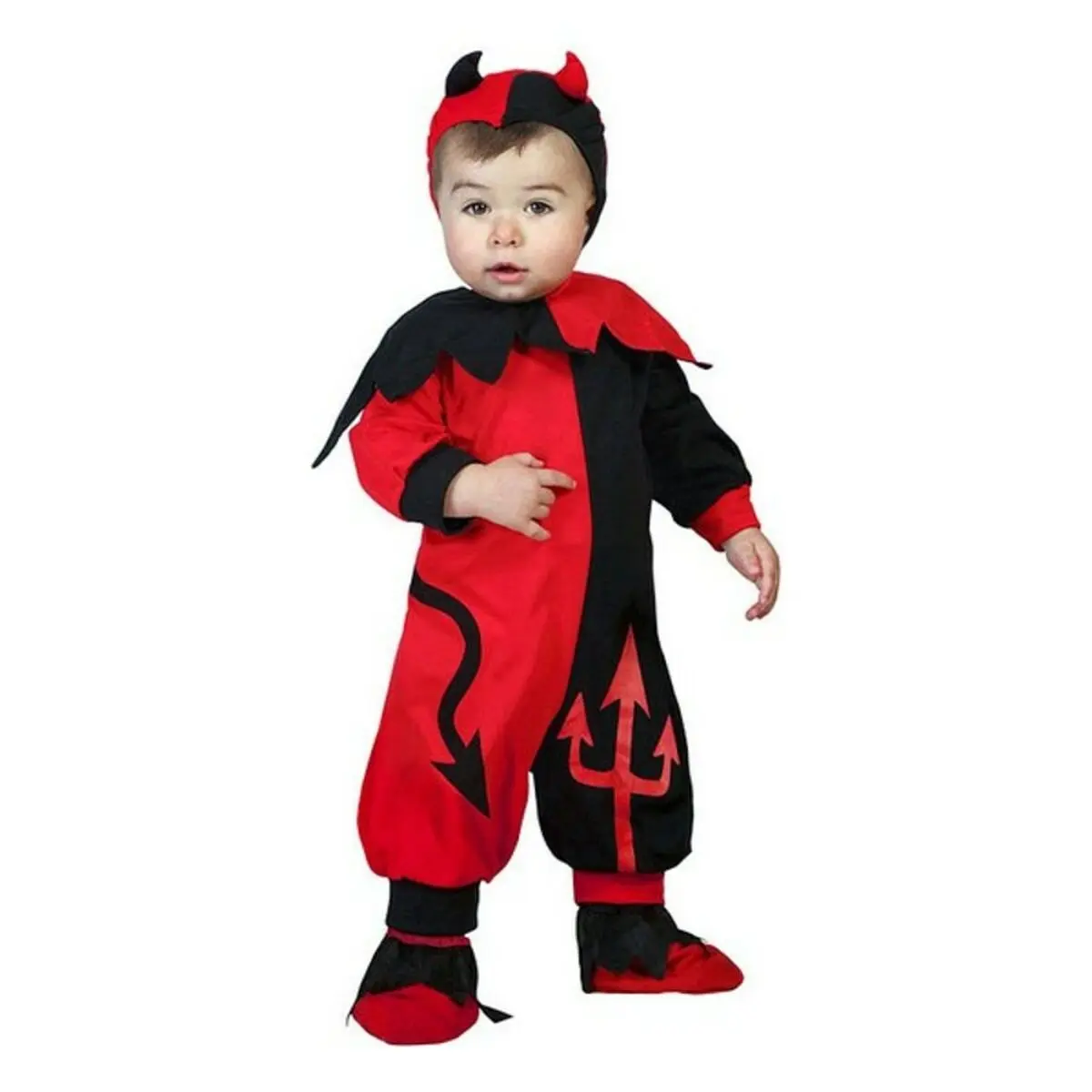 Costume per Neonati Rosso Demonio 24 Mesi