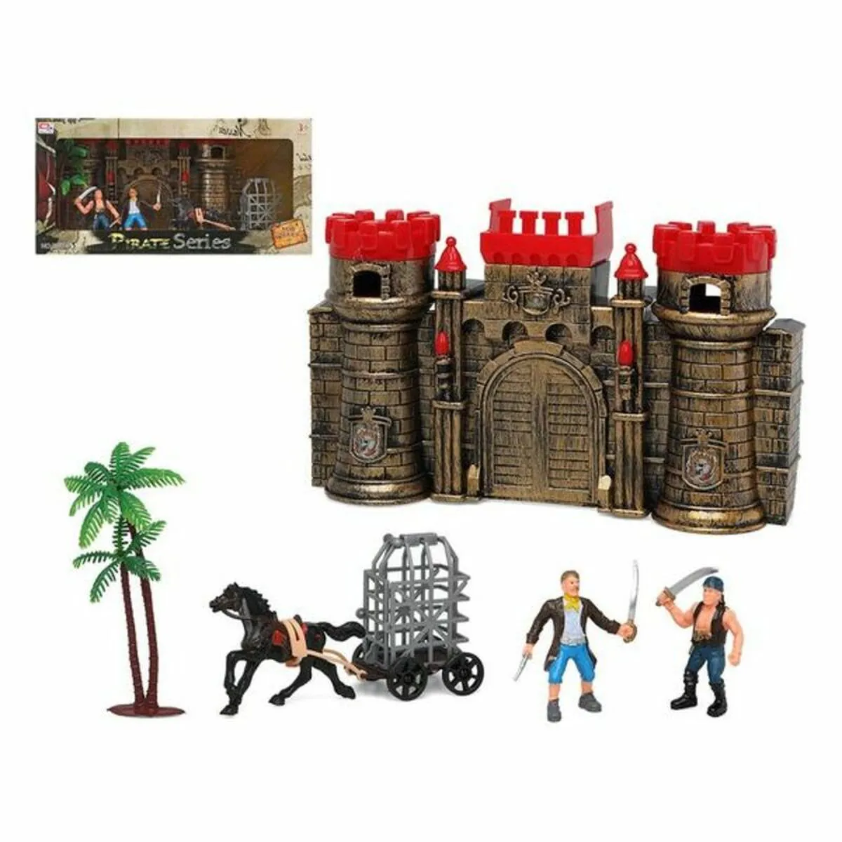 Playset Castello Pirata 118927 (6 Pcs)