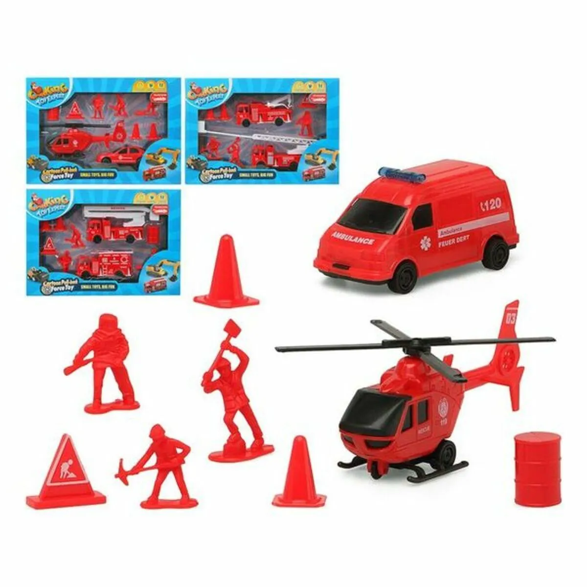 Playset di Veicoli Rosso