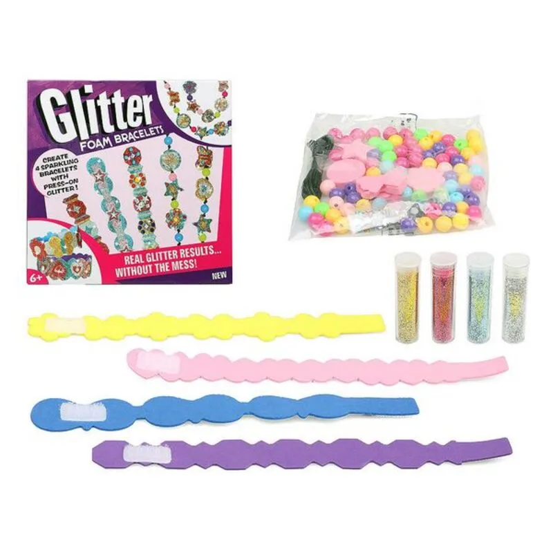 Set Attività Manuali Glitter Foam Bracelets 119916