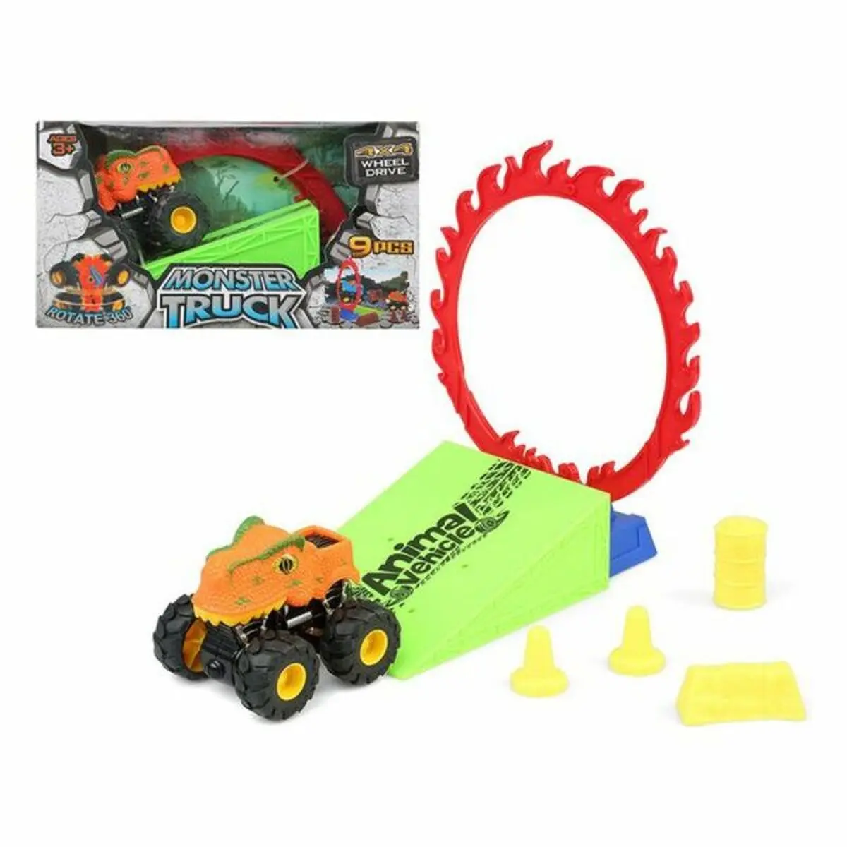 Playset di Veicoli Dino Monster 110820 (9 pcs)