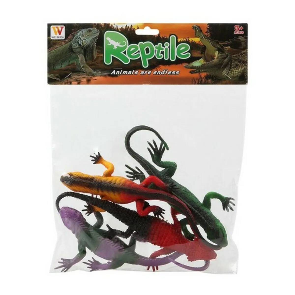 Figure di animali Reptile (4 uds)